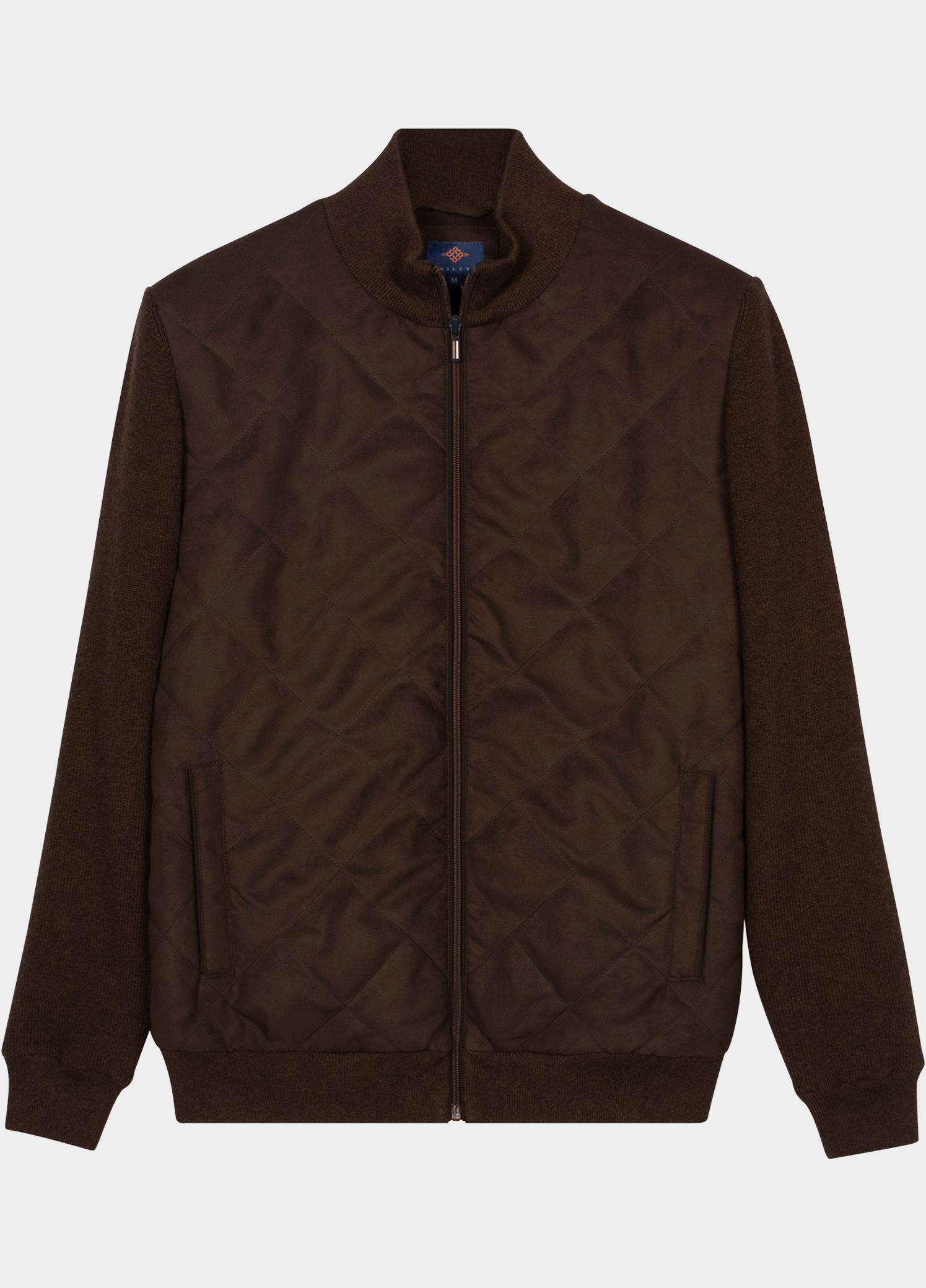 Baileys Vest heren Bruin Cardigan Zip fully Lined Fron 622172/895