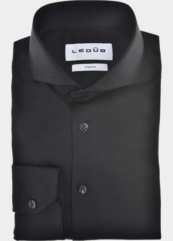 Ledub Business hemd lange mouw Zwart  0143455/290-000-000