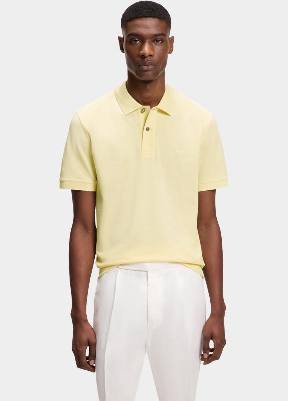 BOSS Black Polo korte mouw Geel Pallas 10278258 01 50553564/749