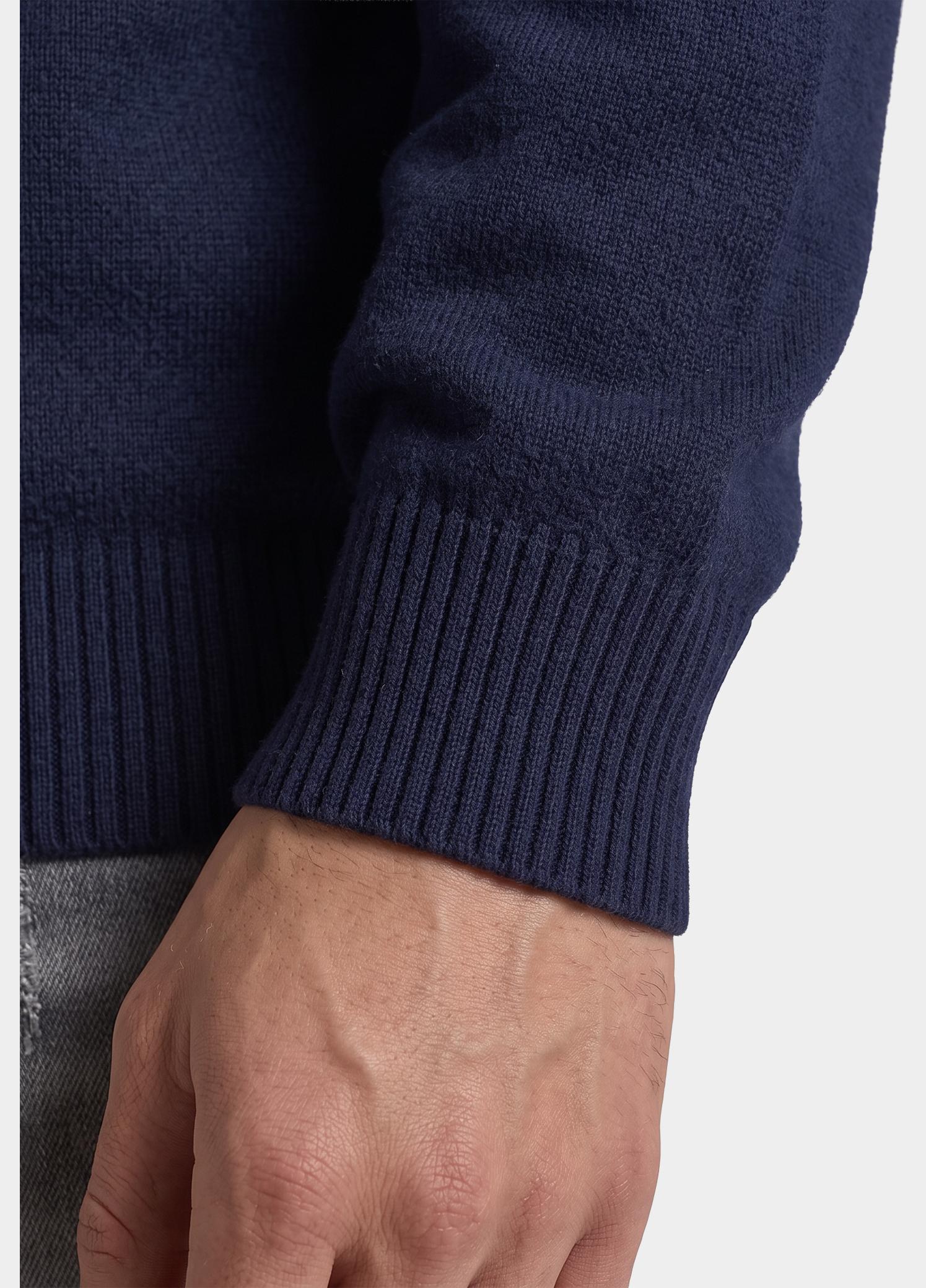 Barbour Half Zip Blauw Newtown MKN1774/NY91