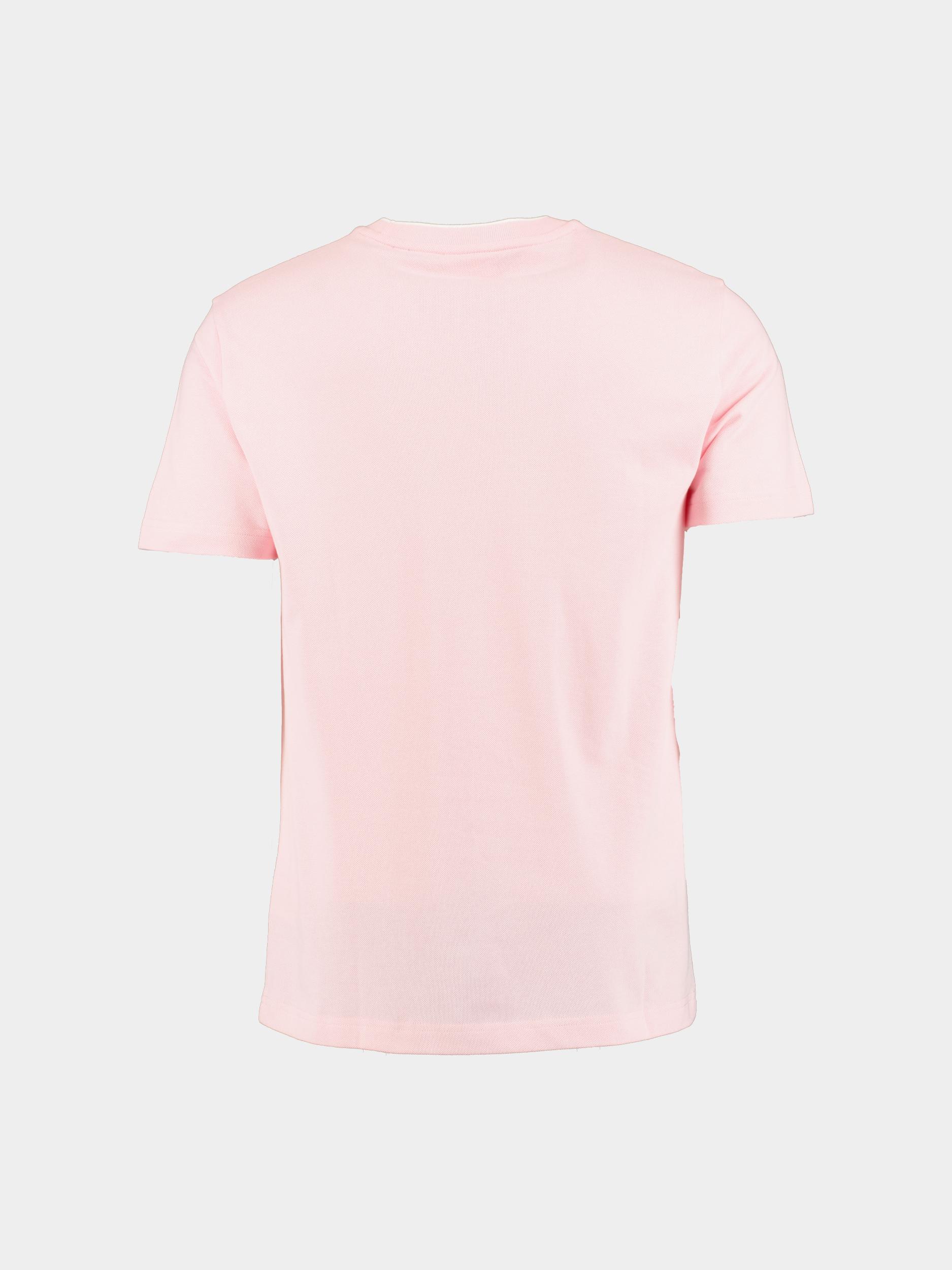 Gant T-shirt korte mouw Roze Pique SS T-shirt 2033019/637
