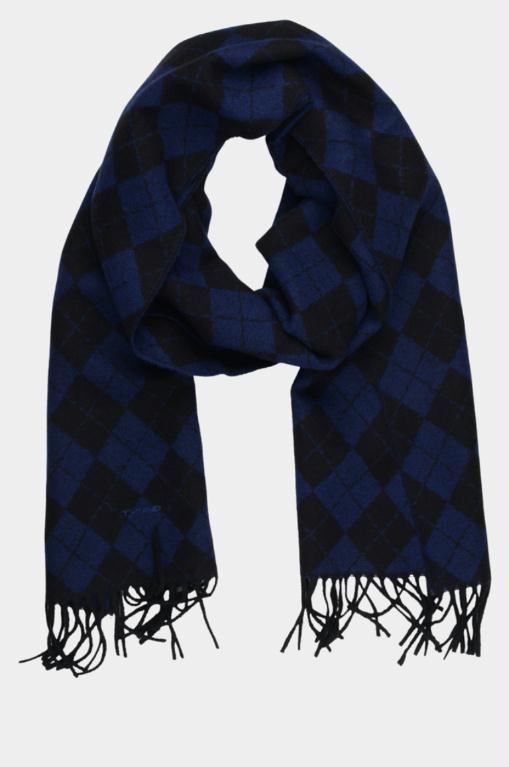 Gant Shawl Blauw D1. Argyle Scarf 9920167 436