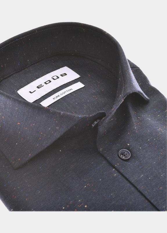 Ledub Business hemd lange mouw Blauw  0143195/190-000-000