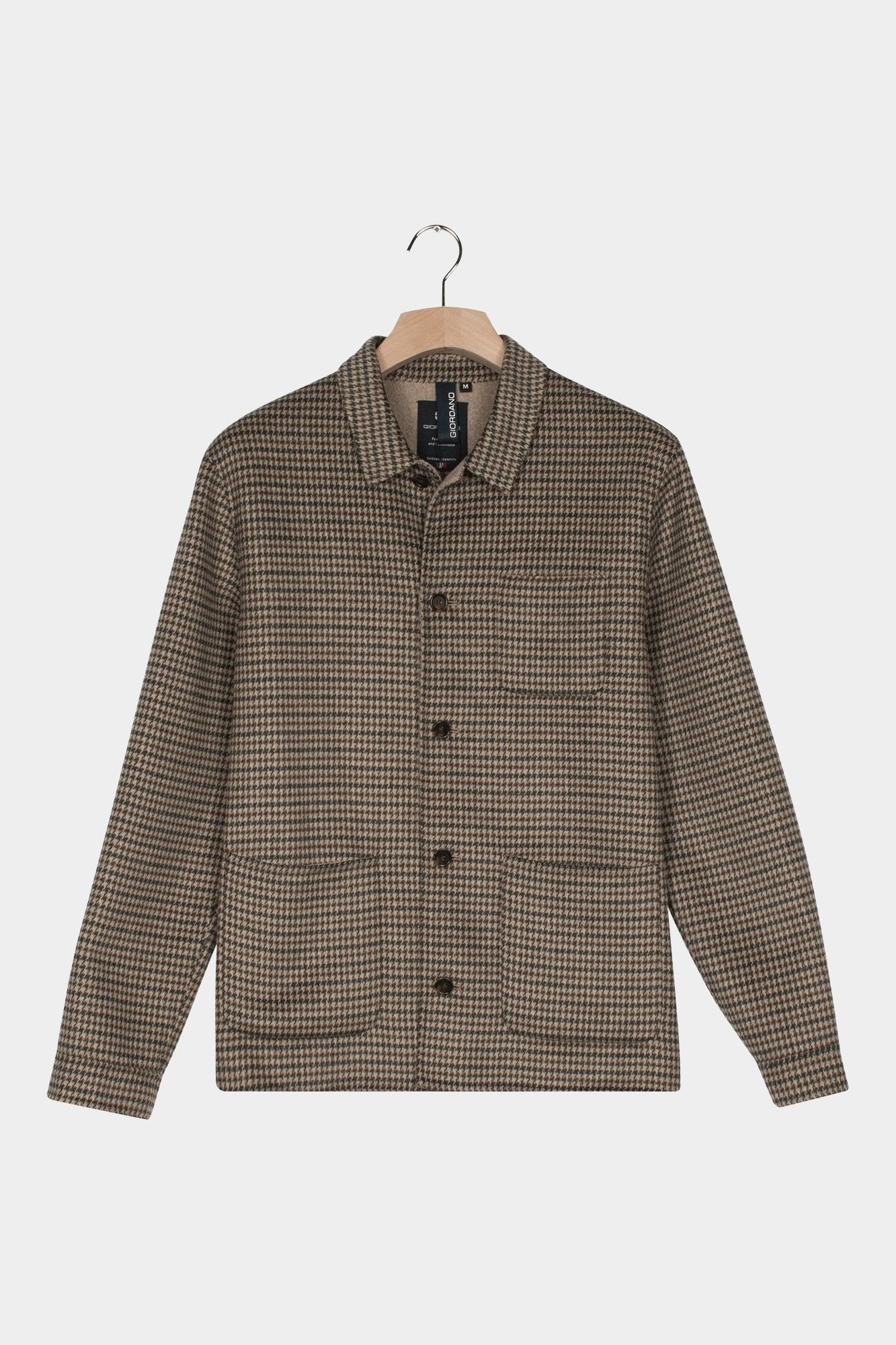 Giordano Overshirt Wit Mano Shirt Jacket Hand Finish 527520/81