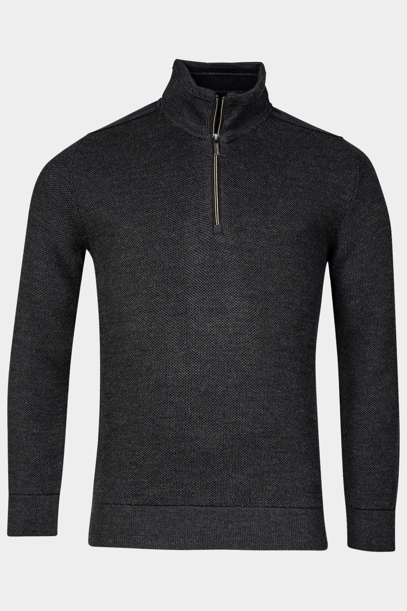 Baileys Half Zip Grijs Pullover 1/2 zip  10gg all ov 328427/935
