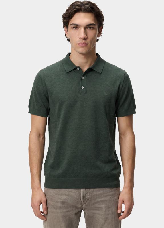 Scotland Blue Polo heren Groen Pince Knitted Polo Ss SPE26106PI08SB/3017