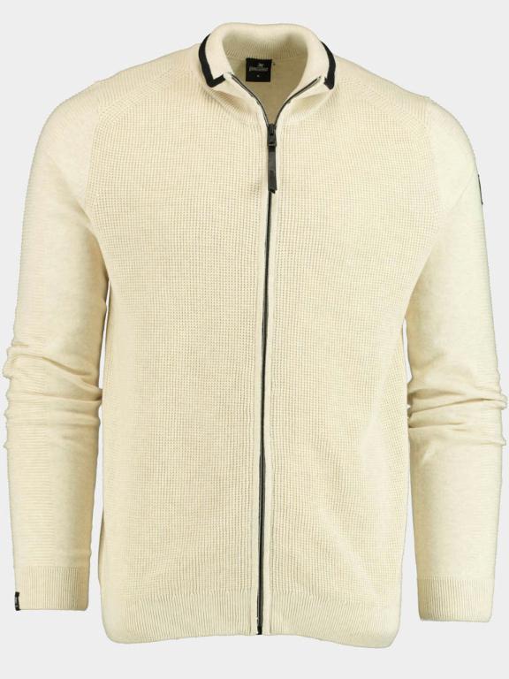 Vanguard Vest Beige Zip jacket cotton melange VKC2209370/910