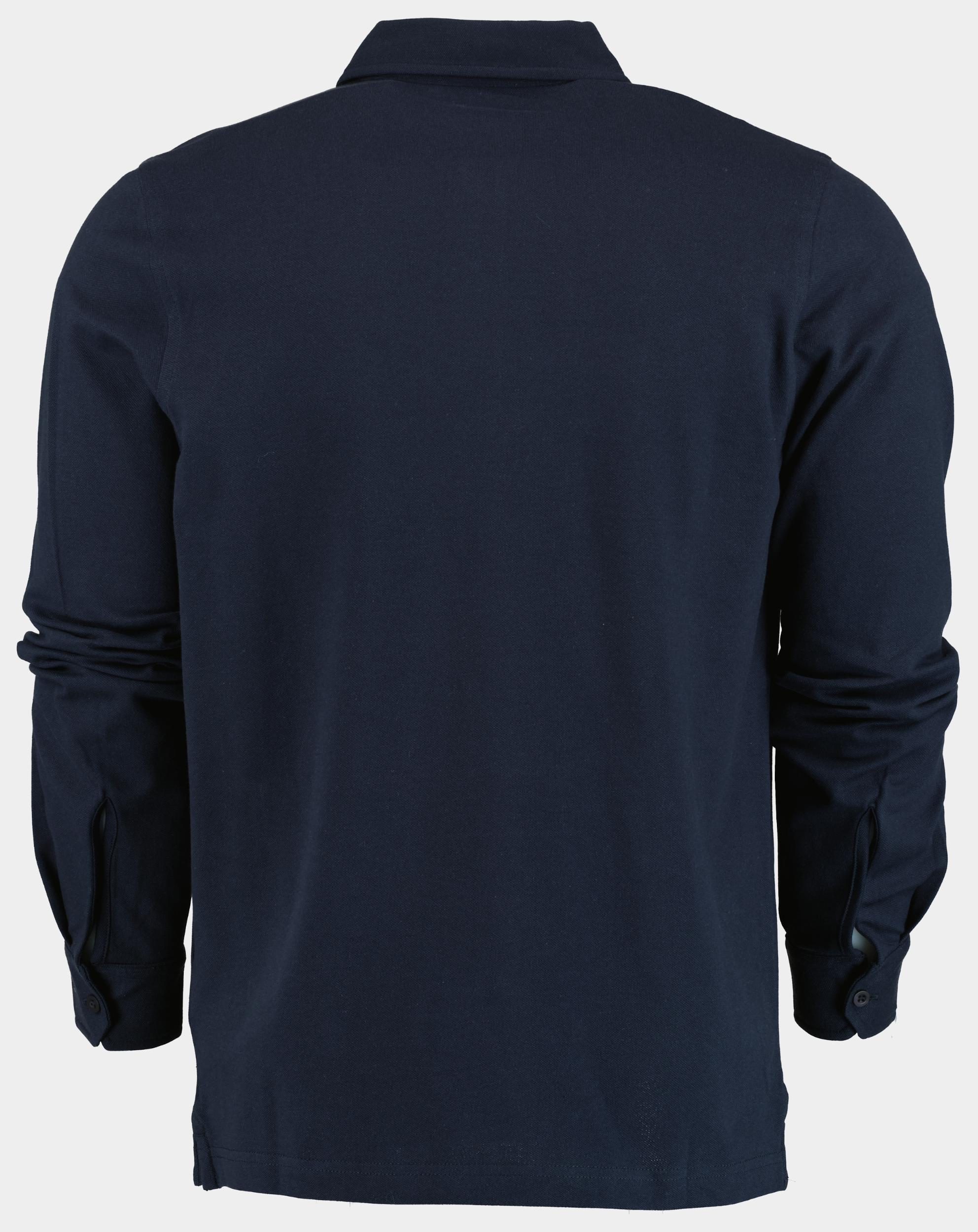 Bos Polo lange mouw Blauw Polo LM 2602425/220 Navy