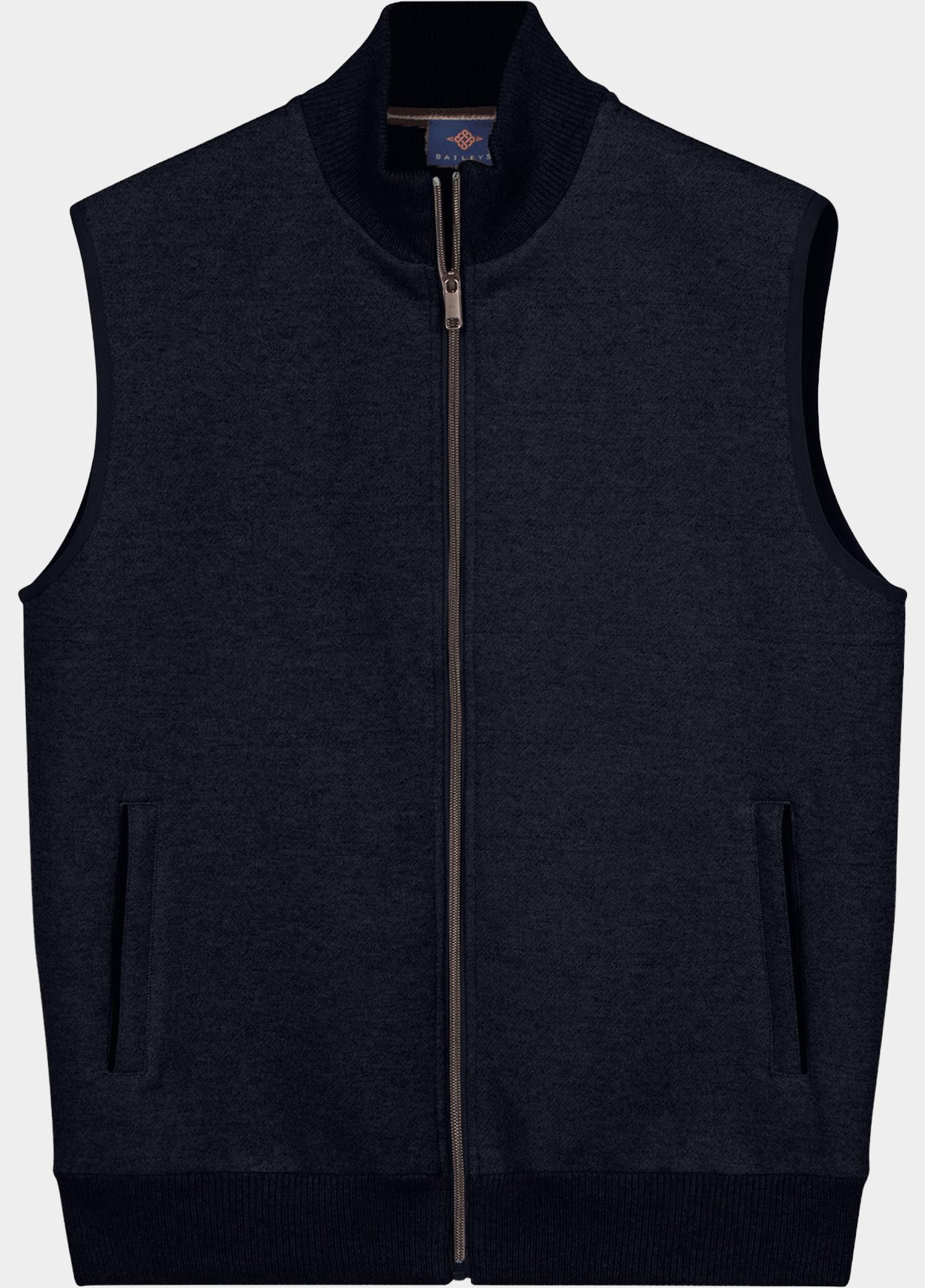 Baileys Bodywarmer heren Blauw Cardigan Zip - Sleeveless  Fr 628068/60