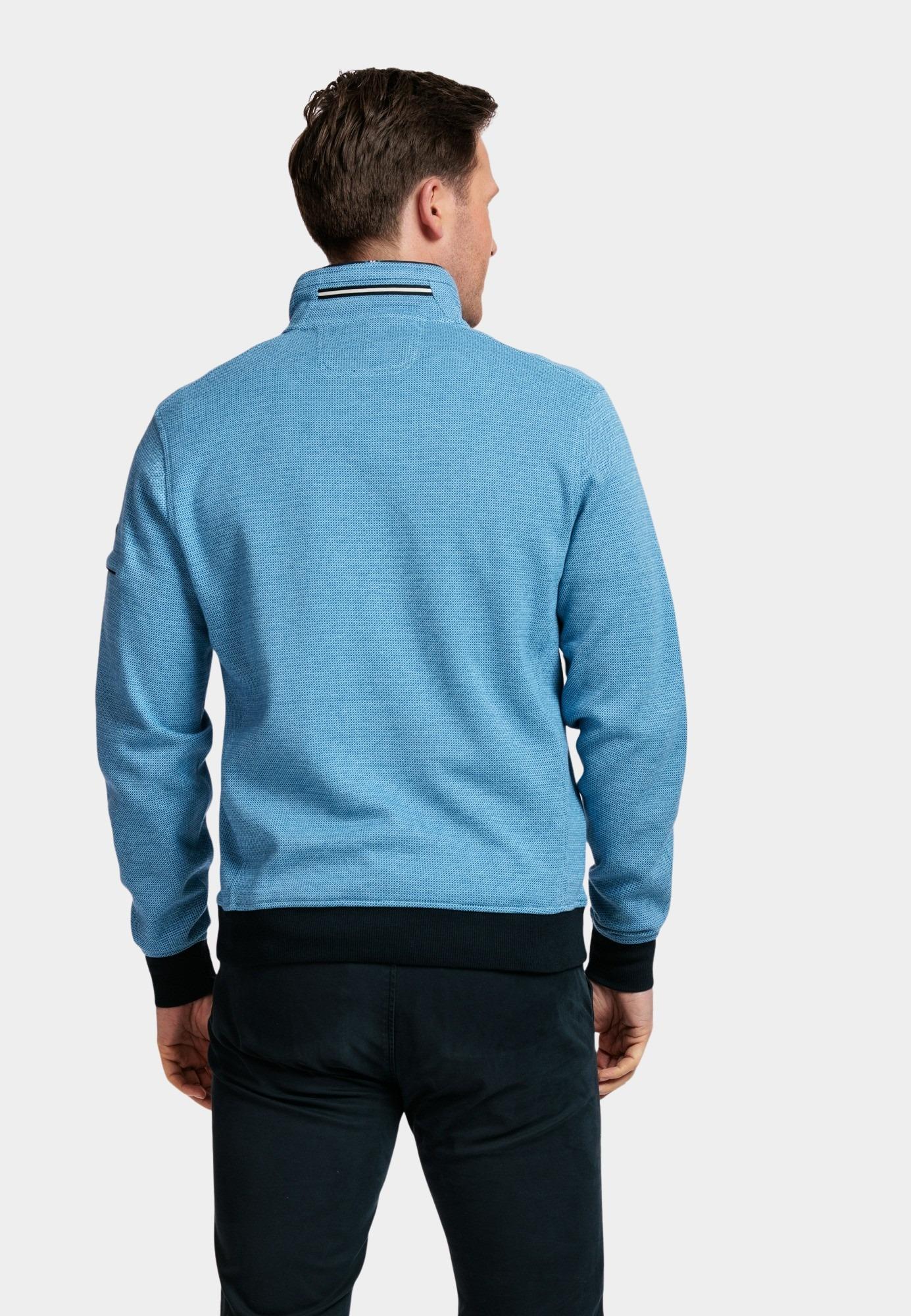 Baileys Half Zip Blauw Sweatshirt 1/2 zip All over 2 413135/68