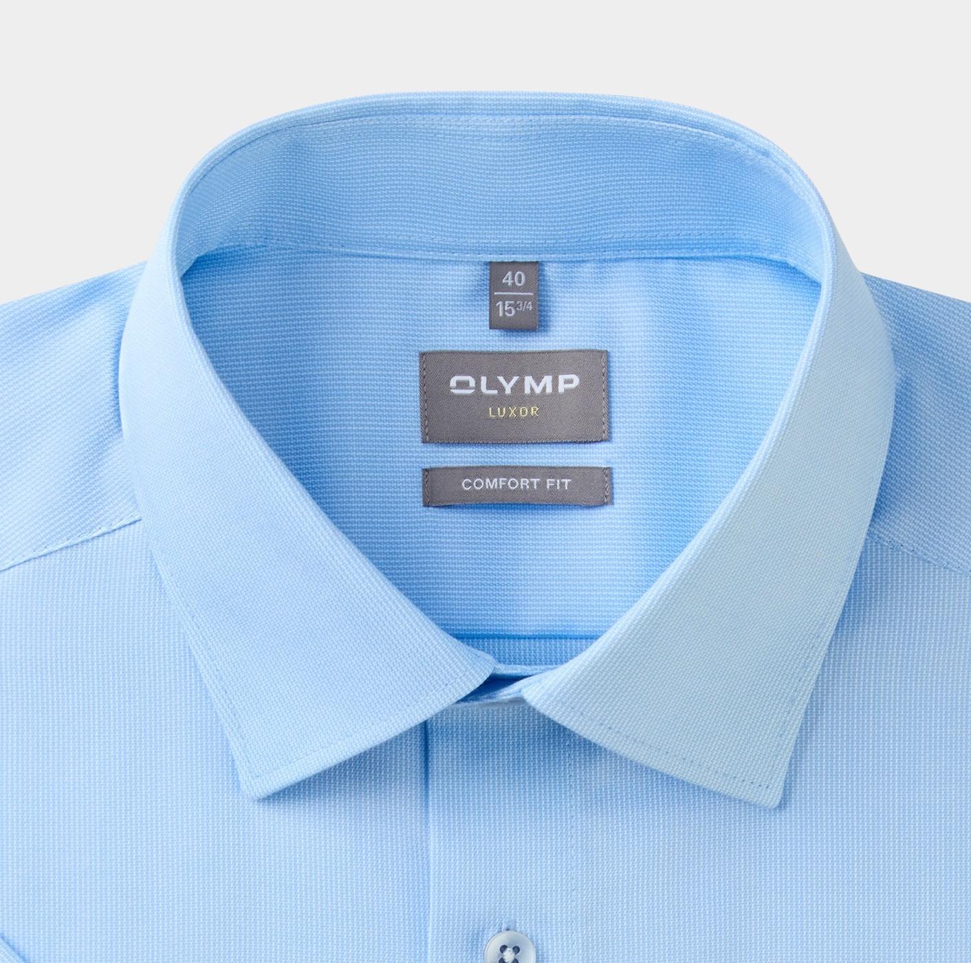 Olymp Business hemd korte mouw Blauw Luxor 104172/11