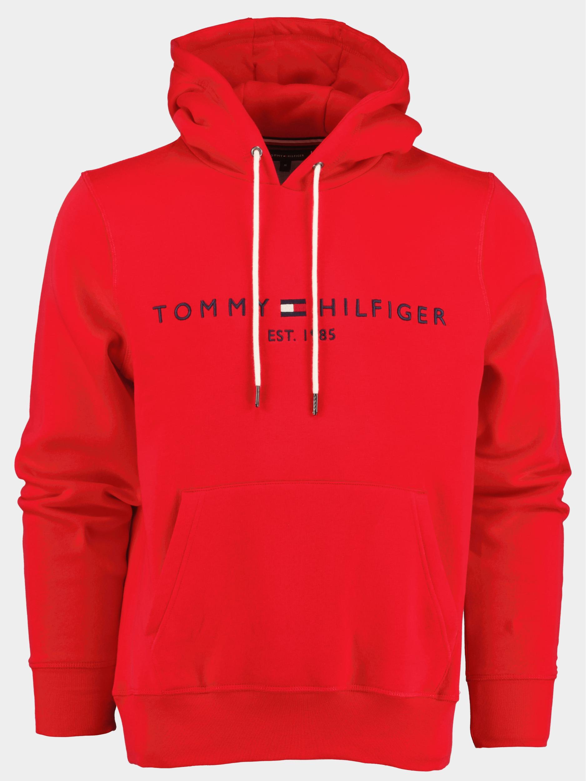 Tommy Hilfiger Sweater Rood Tommy Logo Hoody MW0MW11599/SNE