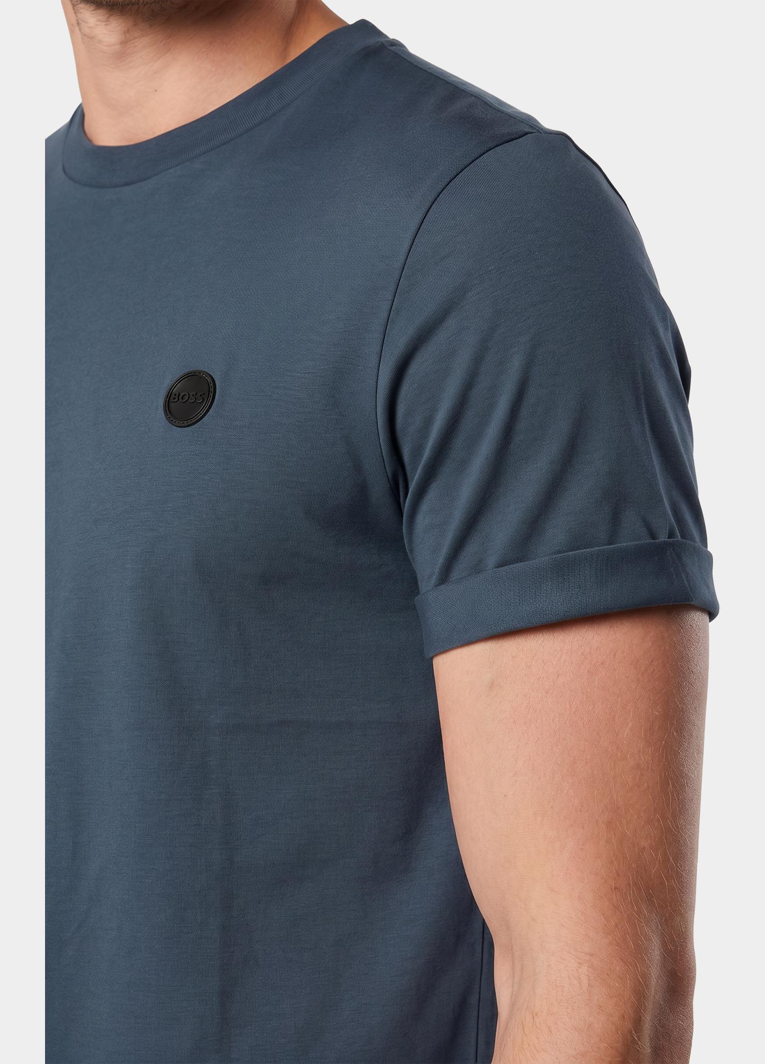 BOSS Black T-shirt heren Blauw C-Taut 01 10263030 02 50555844/468