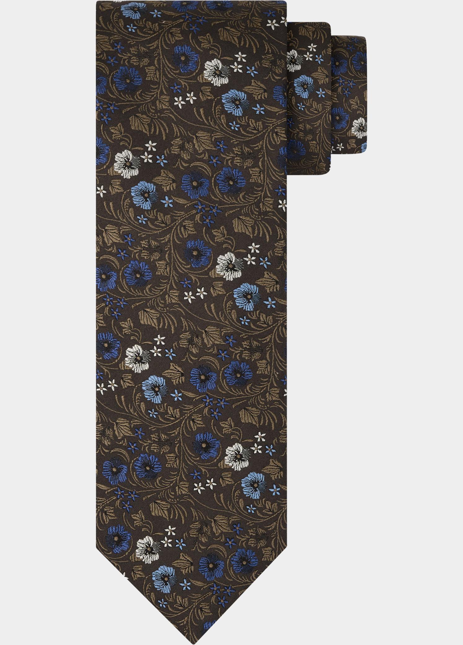 Profuomo Stropdas Bruin  PPXA30048/B