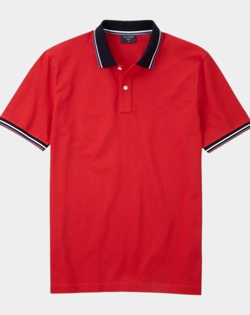 Olymp Polo korte mouw Rood Polo PiquÃ© solid 541152/35