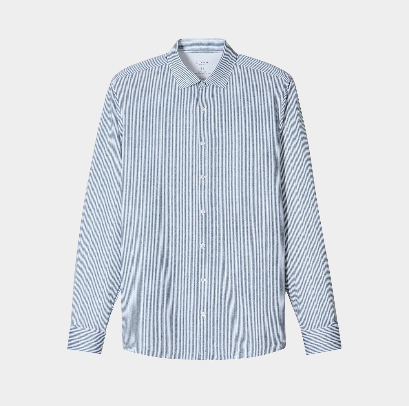 Olymp Business hemd lange mouw Blauw 253084-Hemden 253084/18