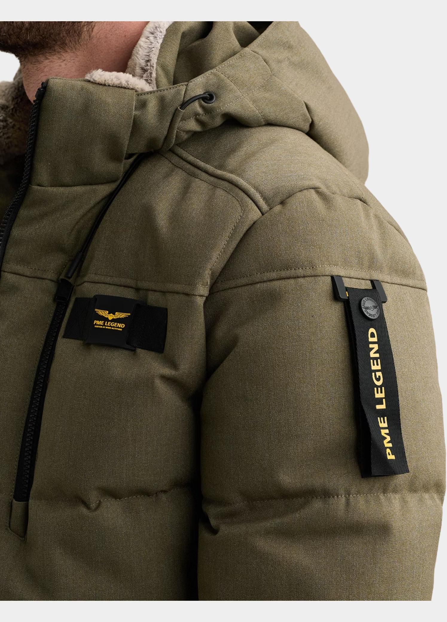 PME Legend Winterjas heren Groen Semi long jacket YETCRAFT Mel PJA2609118/6485