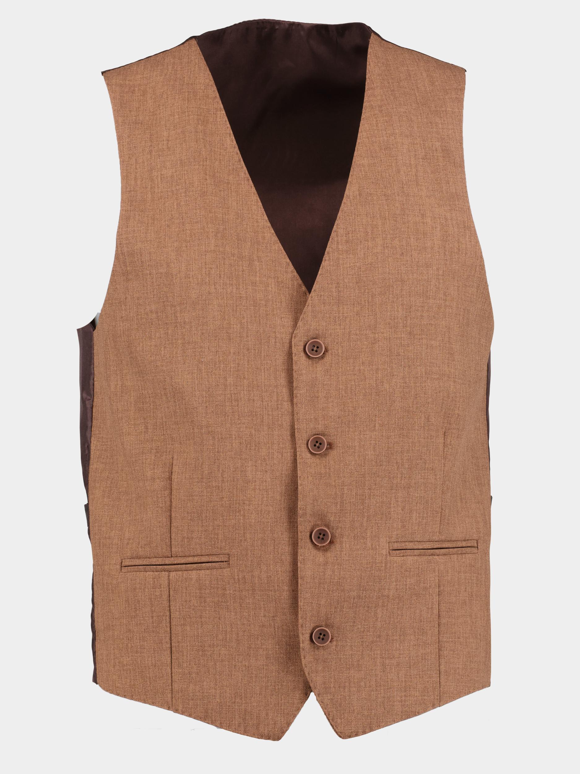 Innocente Kostuum Bruin Slim Fit Kostuum 3-Delig 11645/Bruin
