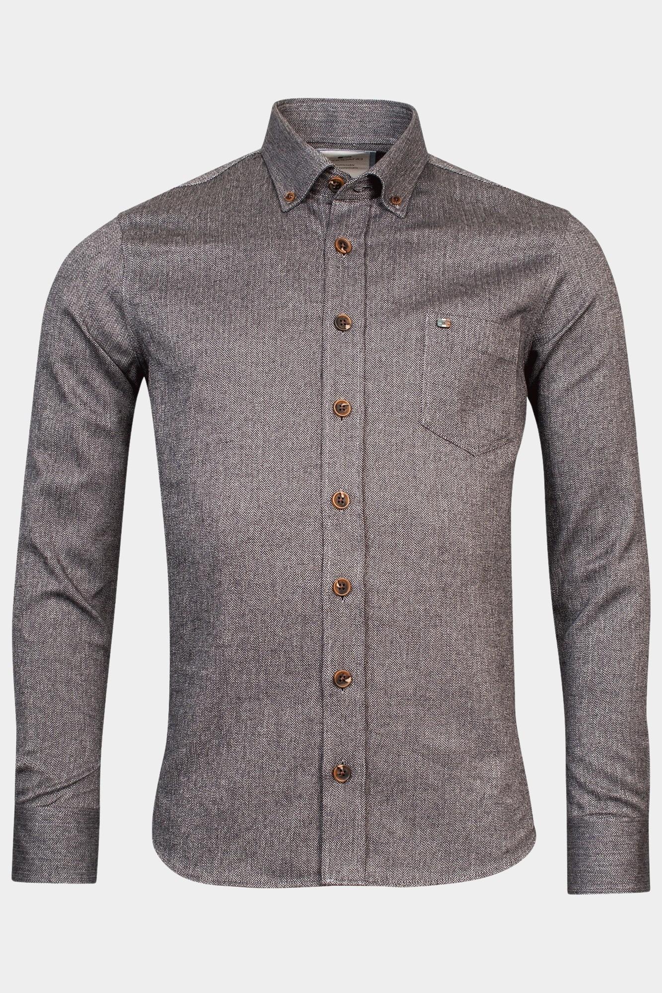 Giordano Overshirt Zwart Lucca, Overshirt with Button 327505/90