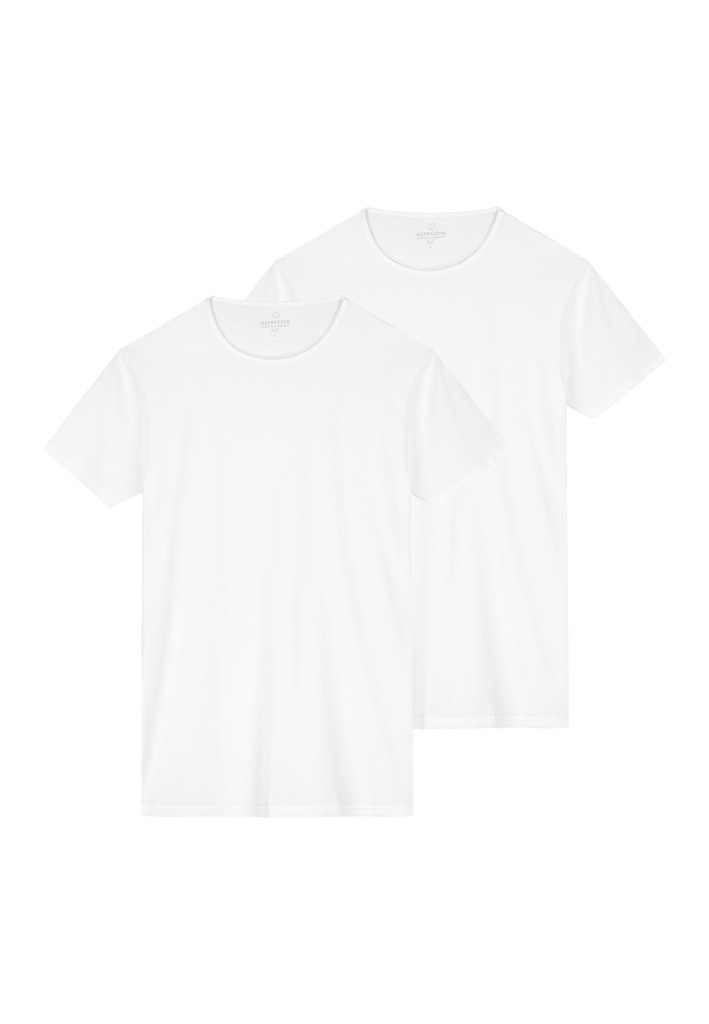 Dstrezzed T-shirt Wit DS_Bronson 2 Pack Round Neck 707012/100