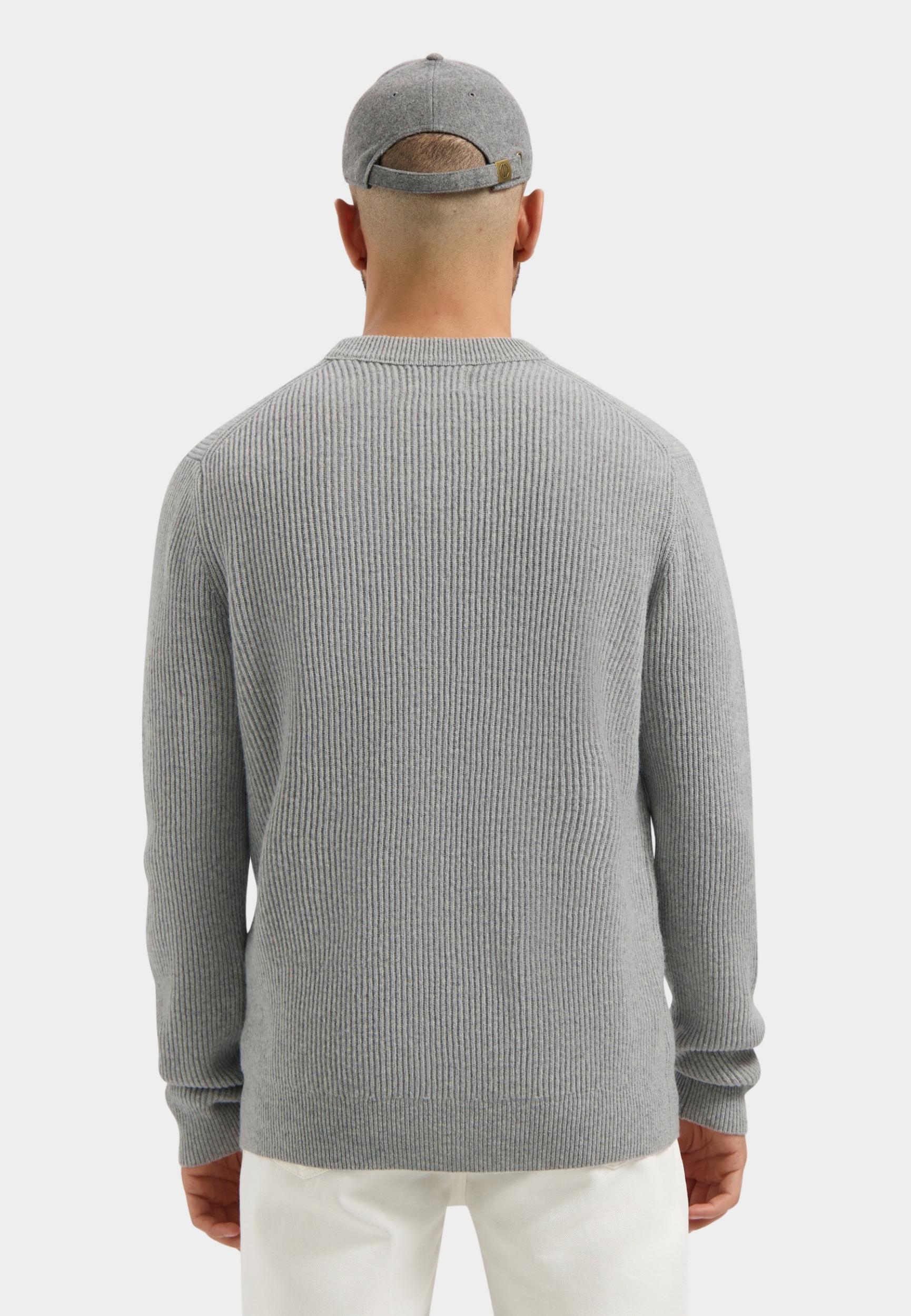 Dstrezzed Pullover Grijs DS_Stef rib Crewneck 405951/810