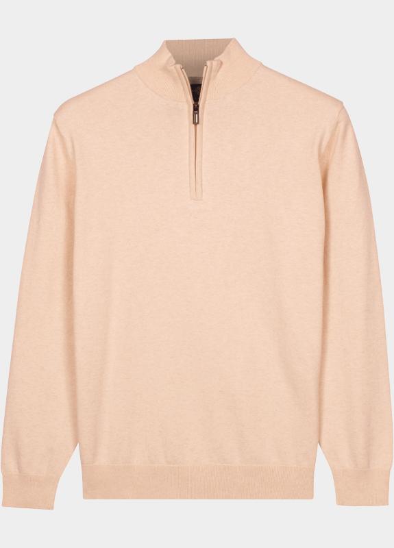 Baileys Half Zip Beige Pullover 1/2 zip  with low po 618400/825