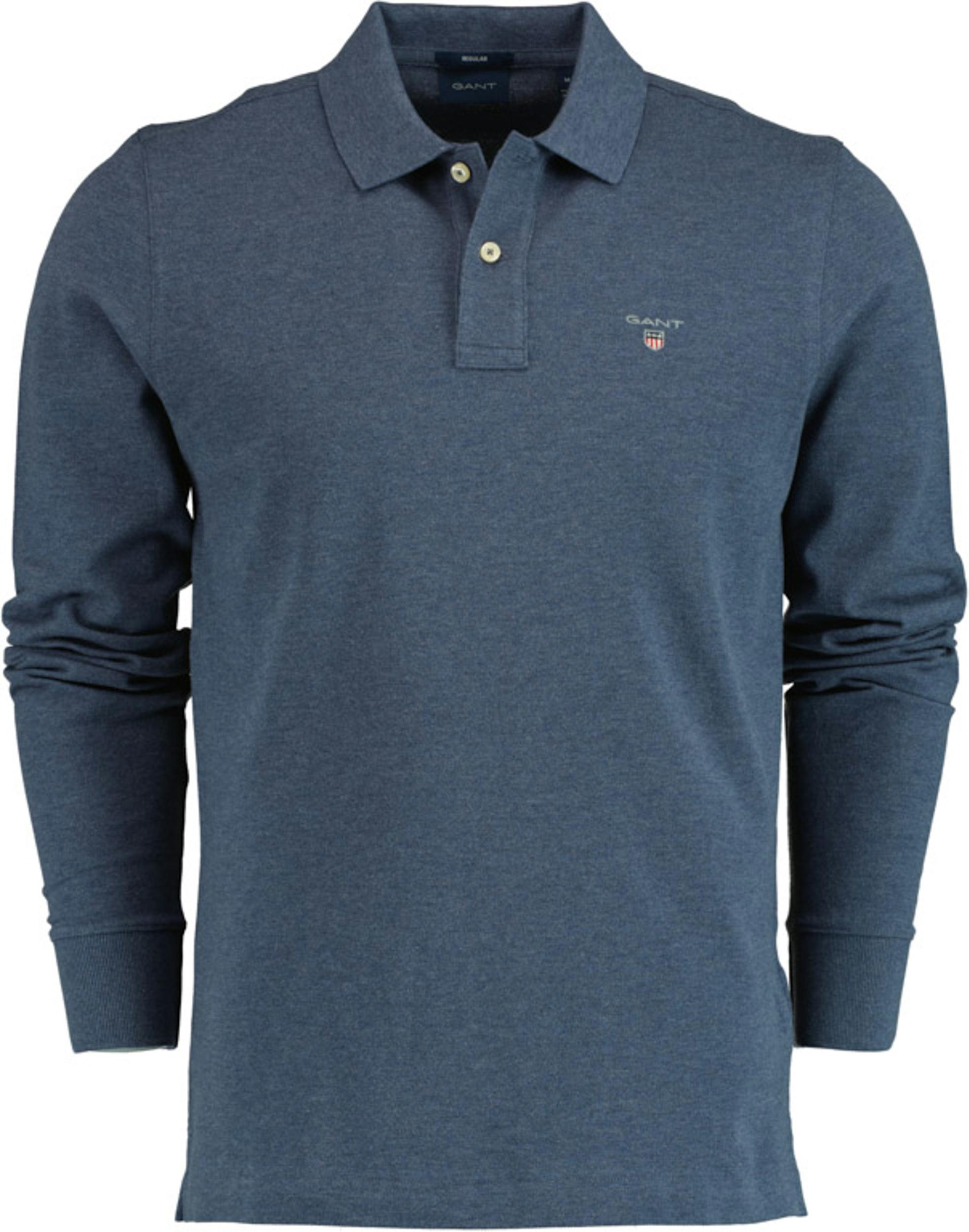 Gant Polo lange mouw Blauw Original Pique LS Rugger 5201/902