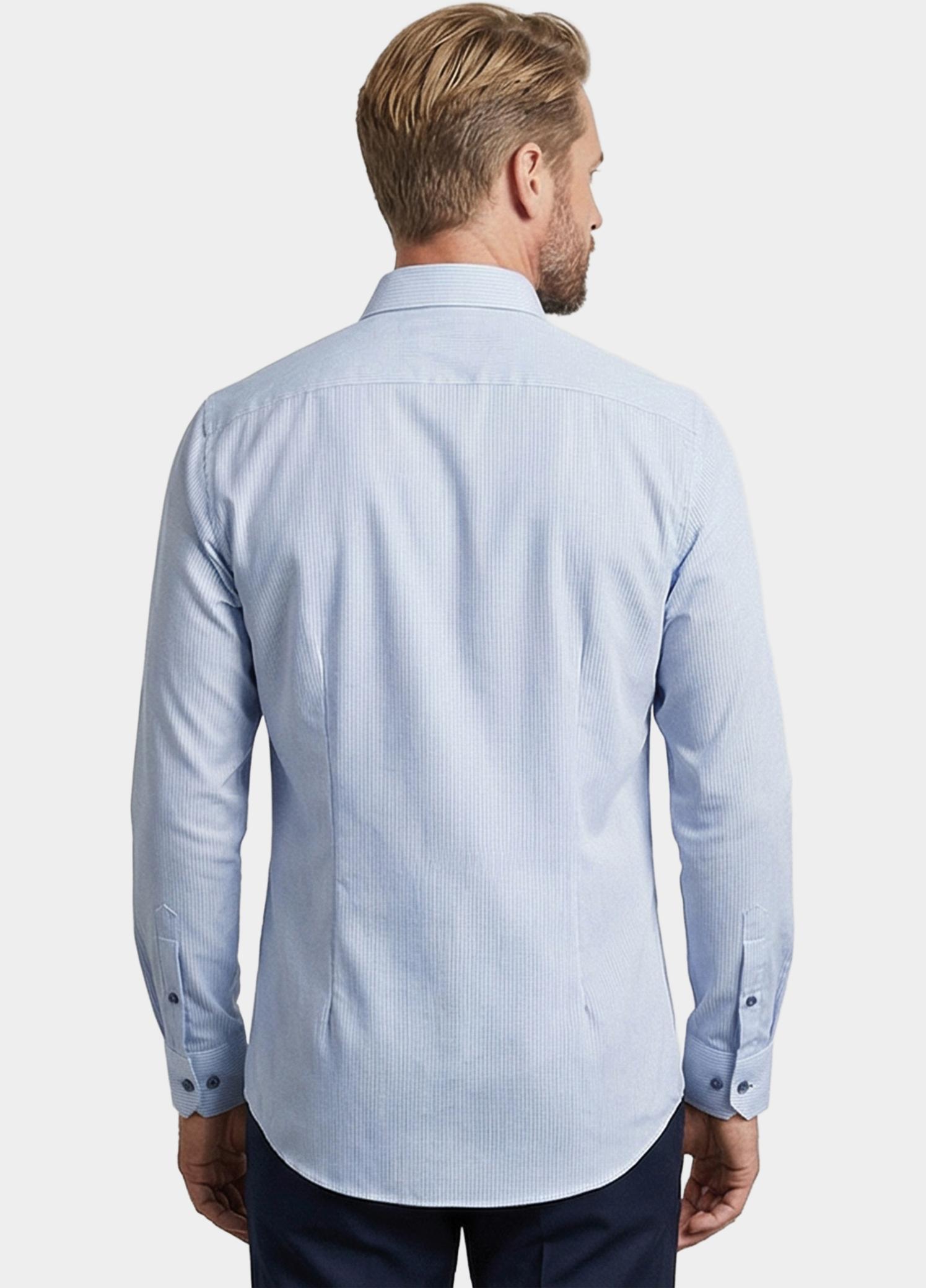 Giordano Overhemd heren Blauw Maggiore Long Sleeve Semi Cut 617851/62