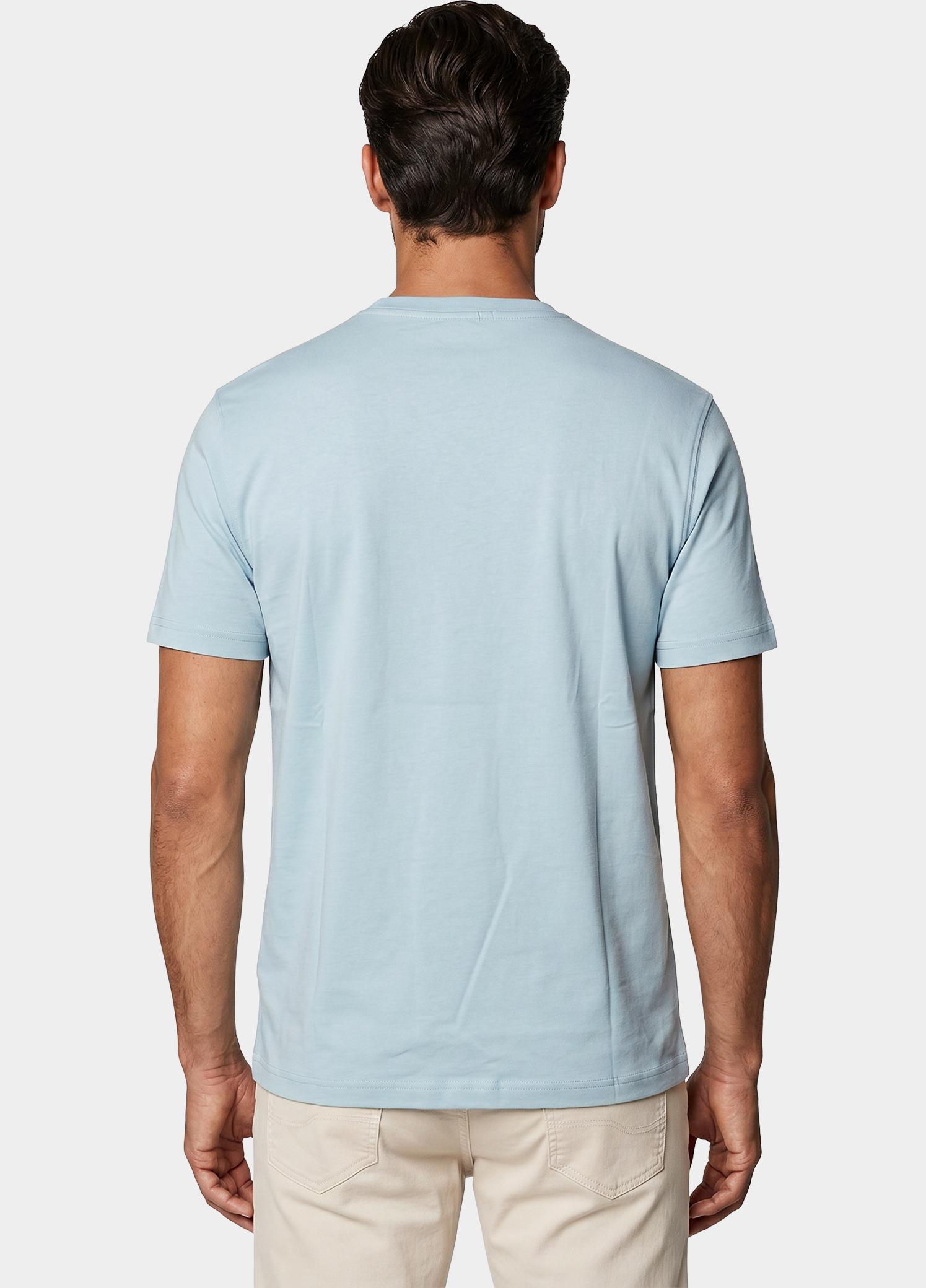 Supply & Co. T-shirt heren Blauw Basic T-shirt SCO25108BA01/210 light blue