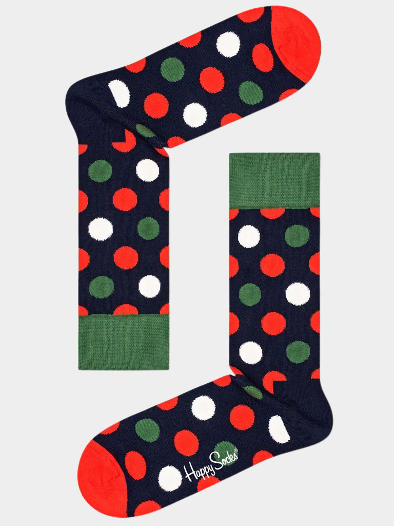 Happy Socks Sokken Blauw Big Dot sokken BDO01/0200