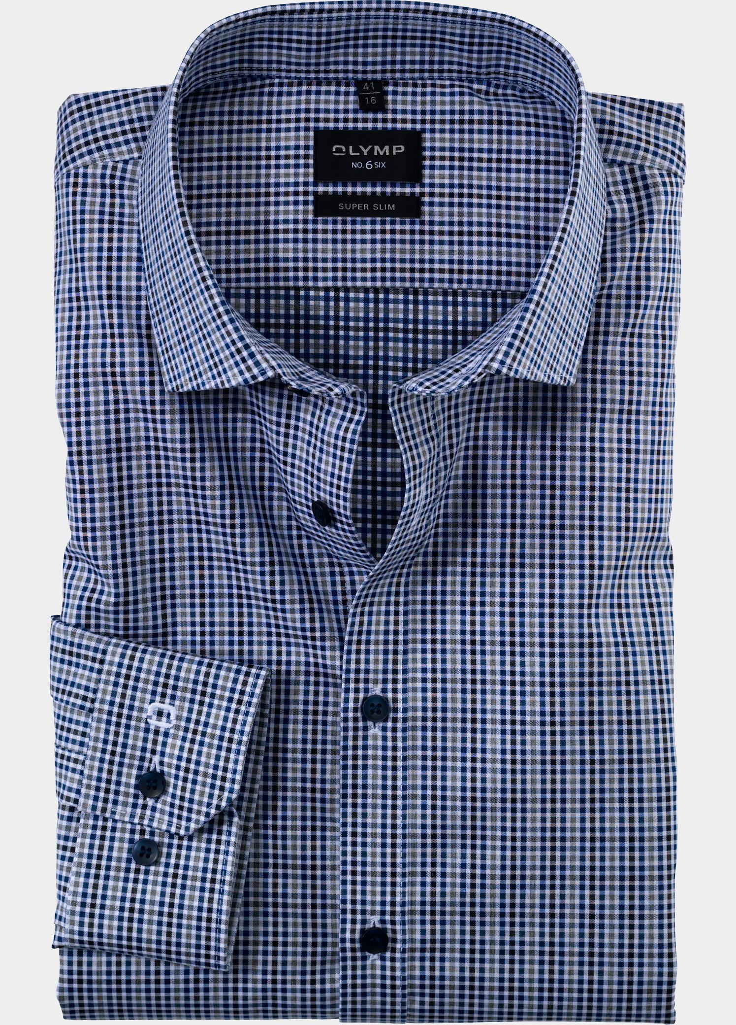 Olymp Zakelijk overhemd heren Blauw OLYMP No. Six 254624/18