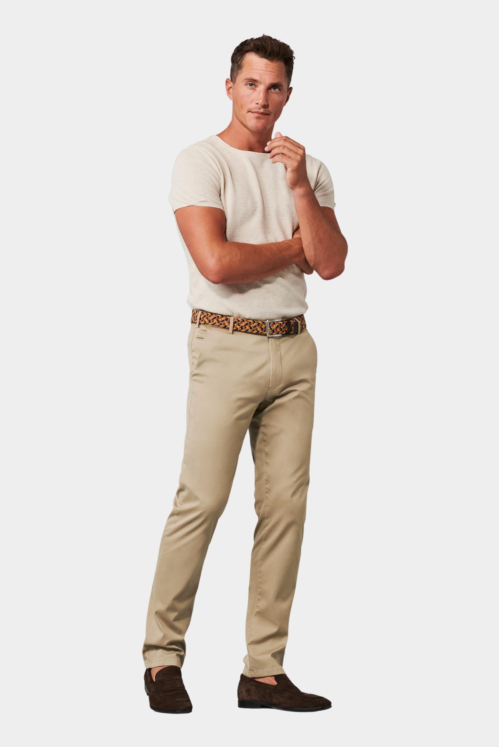 Meyer Katoenen Broek Beige BONN Art.1-8096 1021809600/33