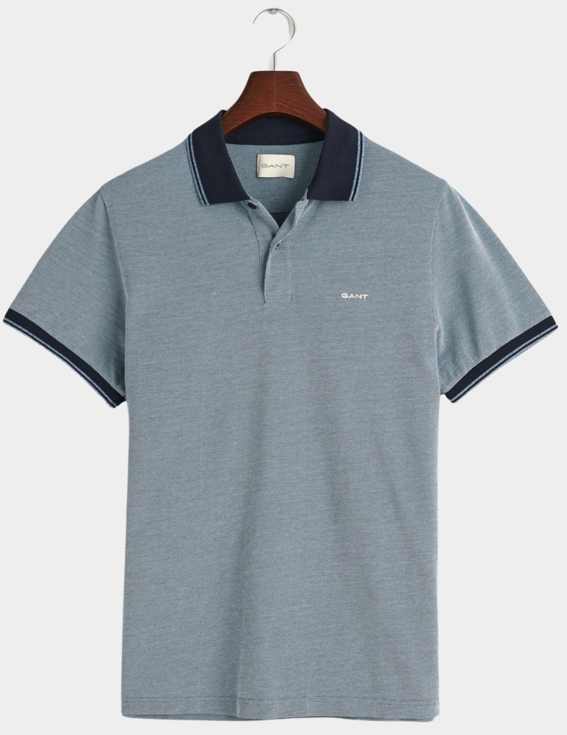 Gant Polo korte mouw Blauw 4-Col Oxford SS Pique 2057029/403