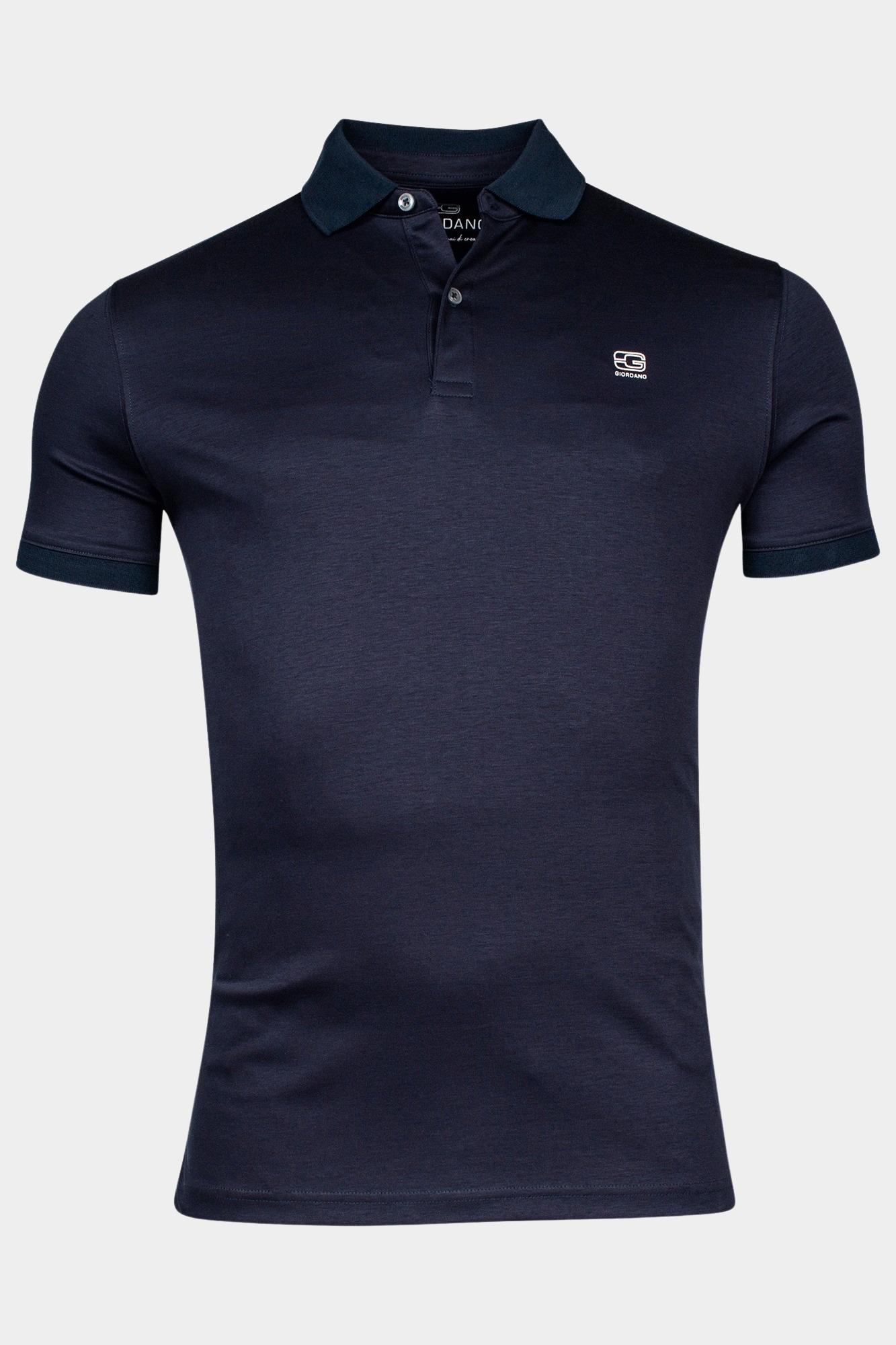 Giordano Polo korte mouw Blauw Lino short sleeve polo Liquid 516578/60