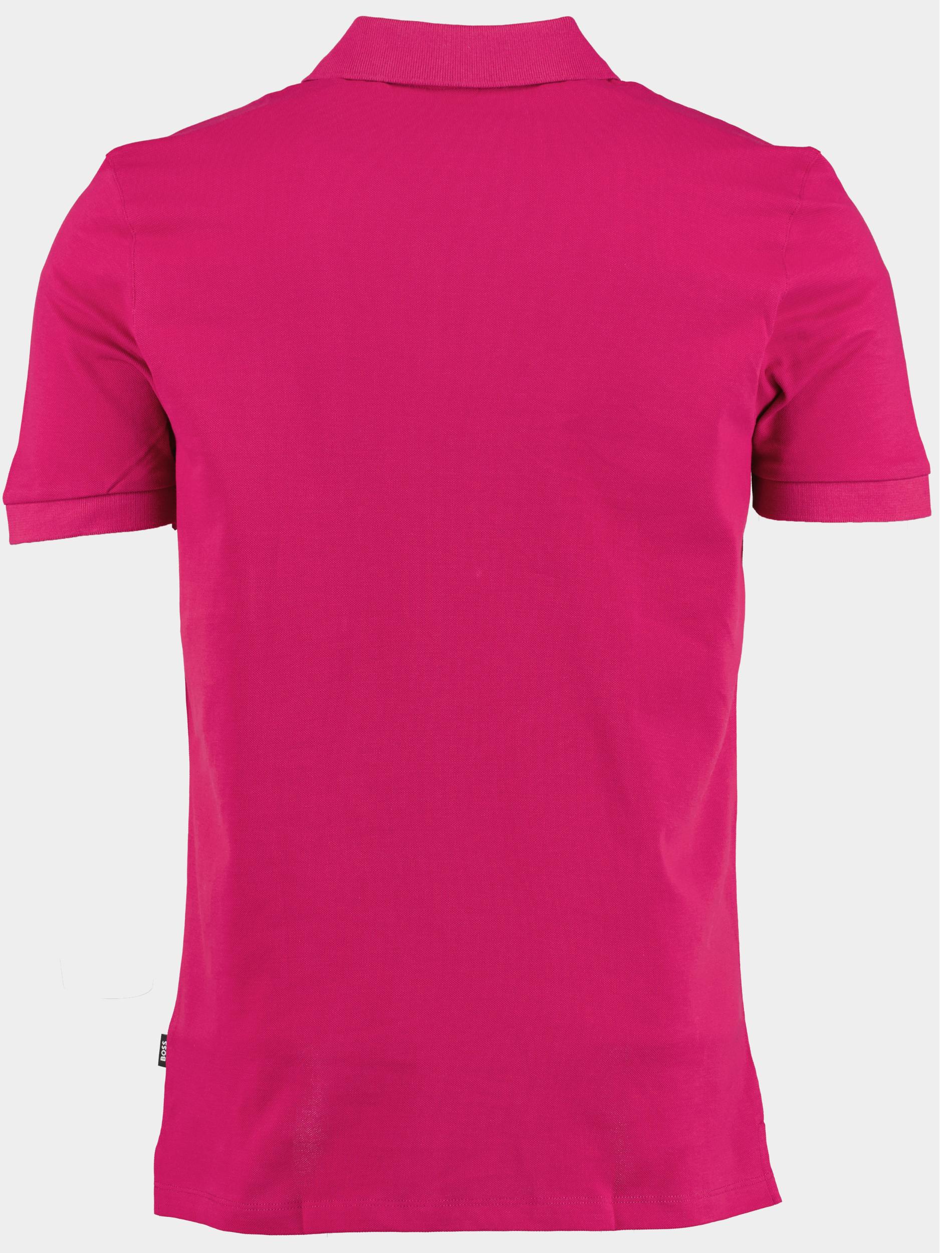 BOSS Black Polo korte mouw Roze Pallas 10241531 02 50468301/653