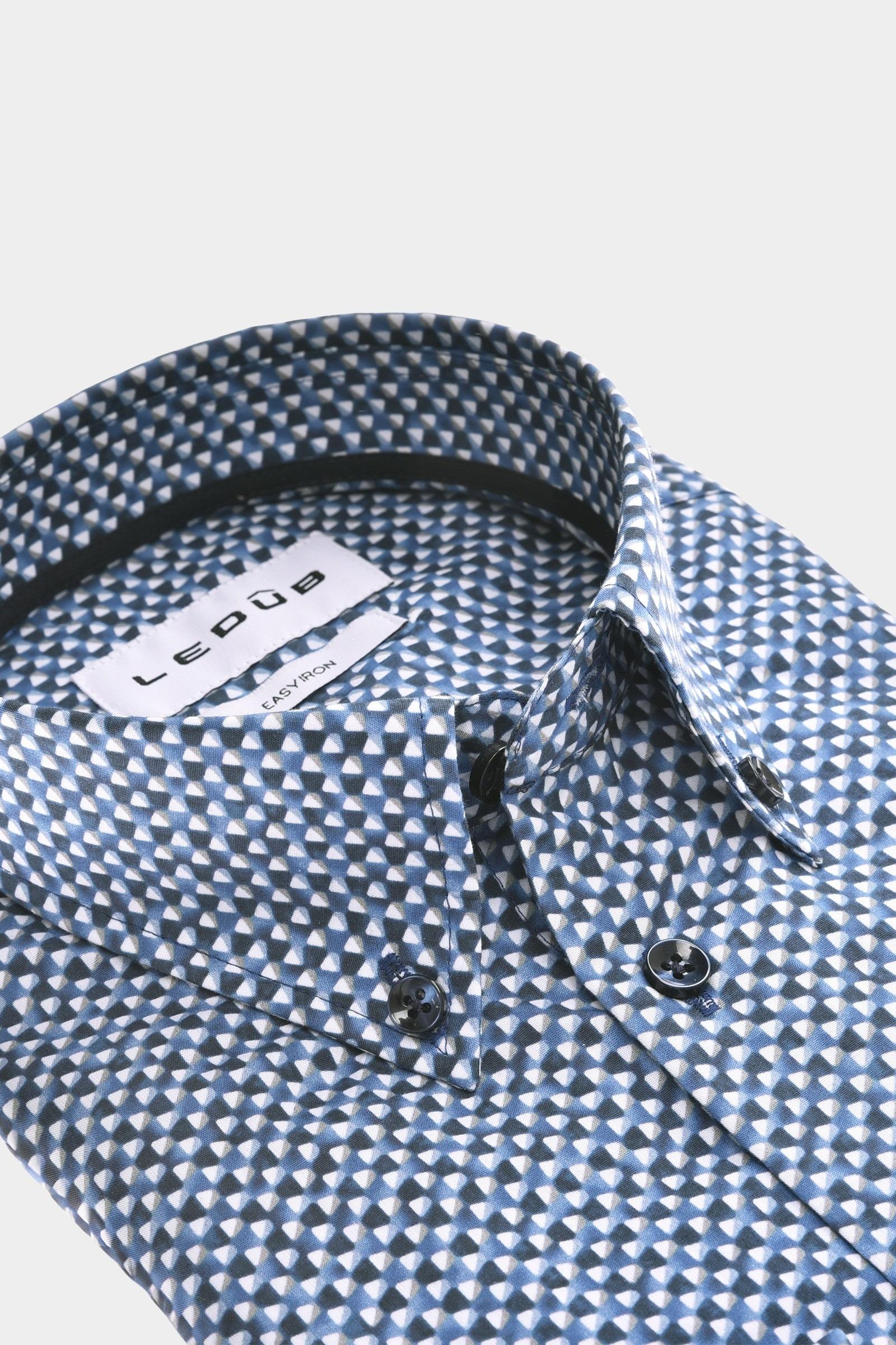 Ledub Business hemd lange mouw Blauw MFN5 0143108/160-190-000