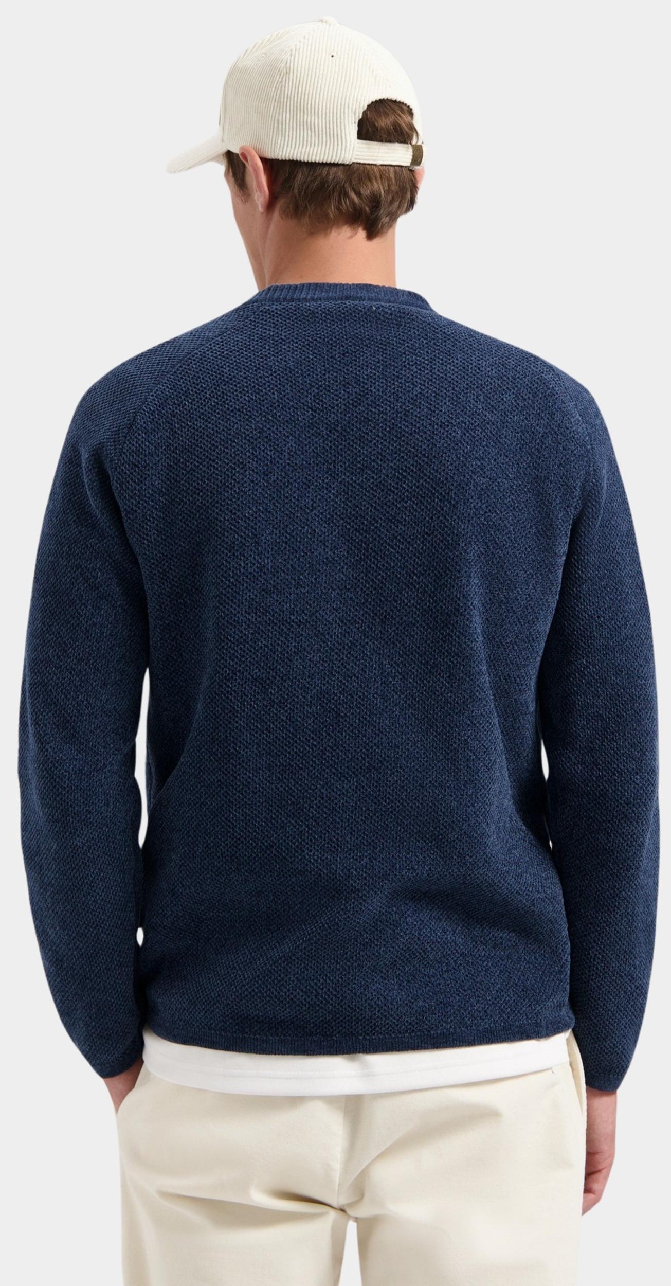 Dstrezzed Pullover Blauw Chenille knit crewneck 405722/694