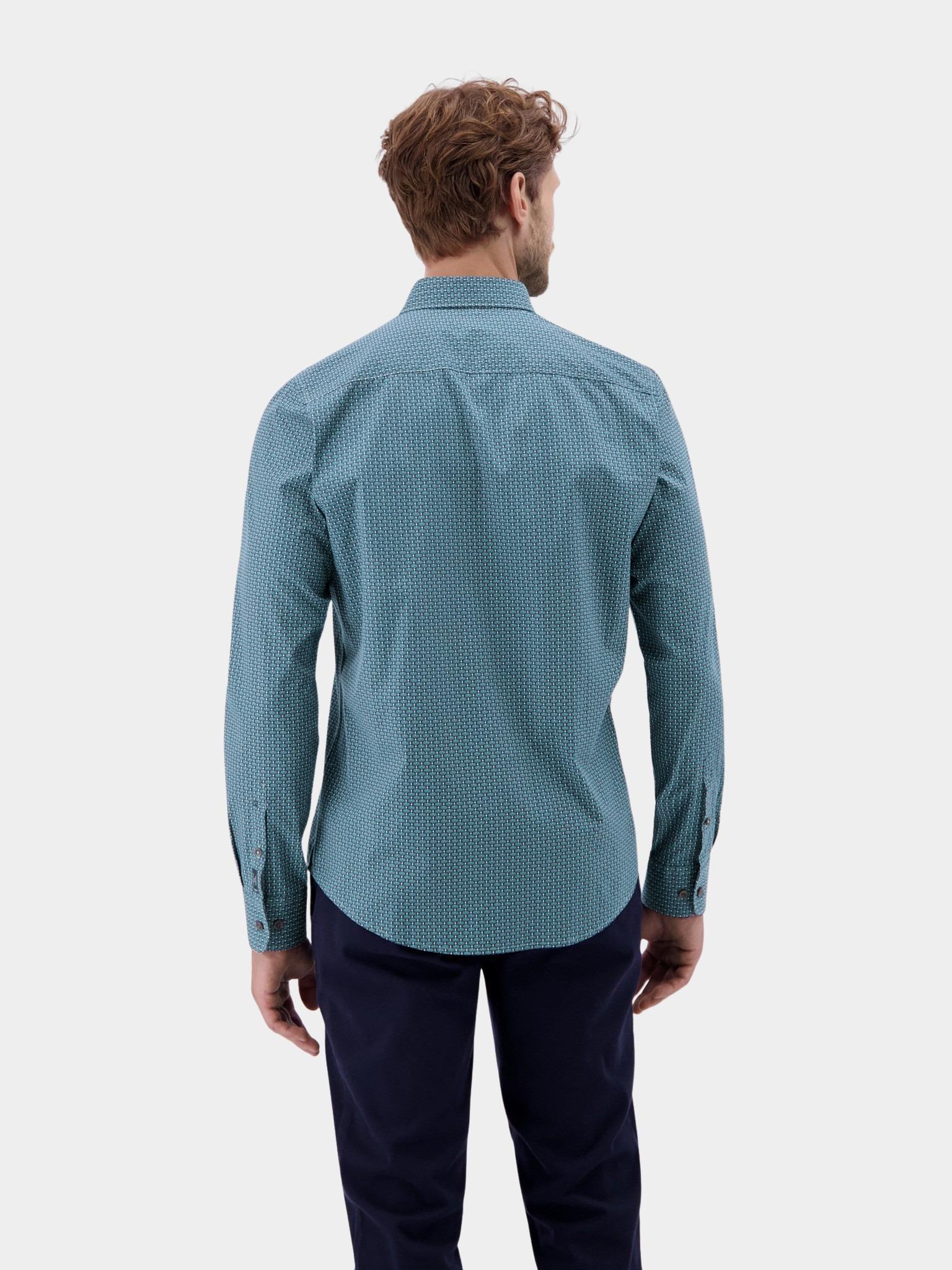 Lerros Casual hemd lange mouw Blauw  2591155/429