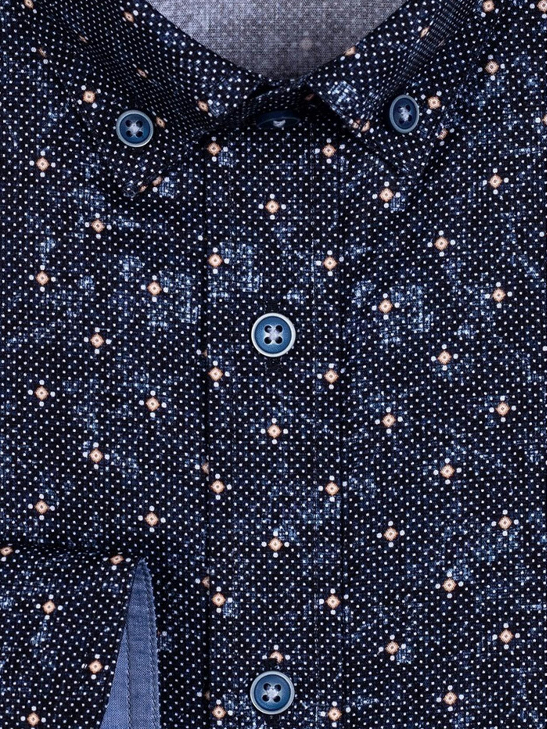 Giordano Casual hemd lange mouw Blauw Ivy 227032/60
