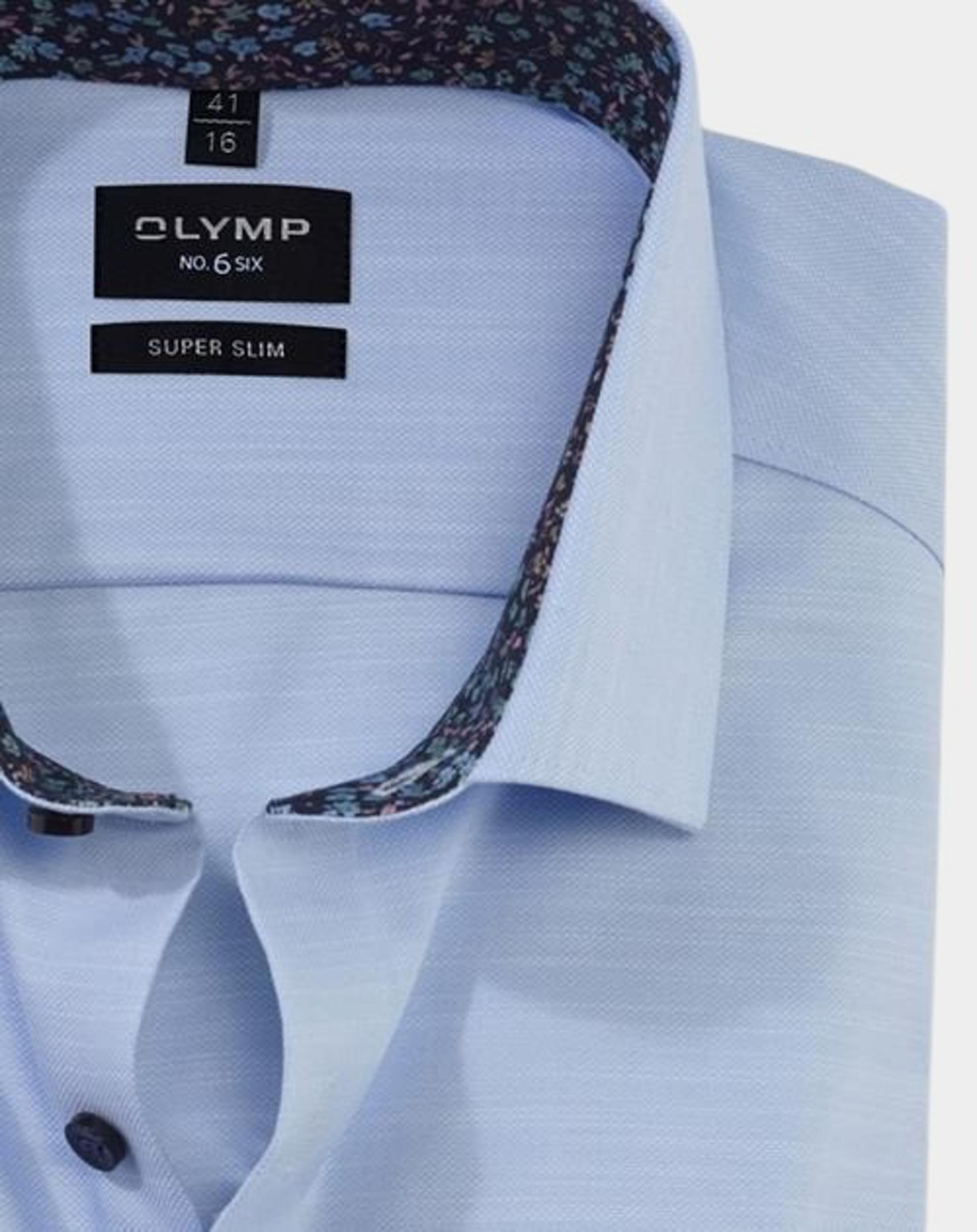 Olymp Business hemd lange mouw Blauw No. Six 250544/11