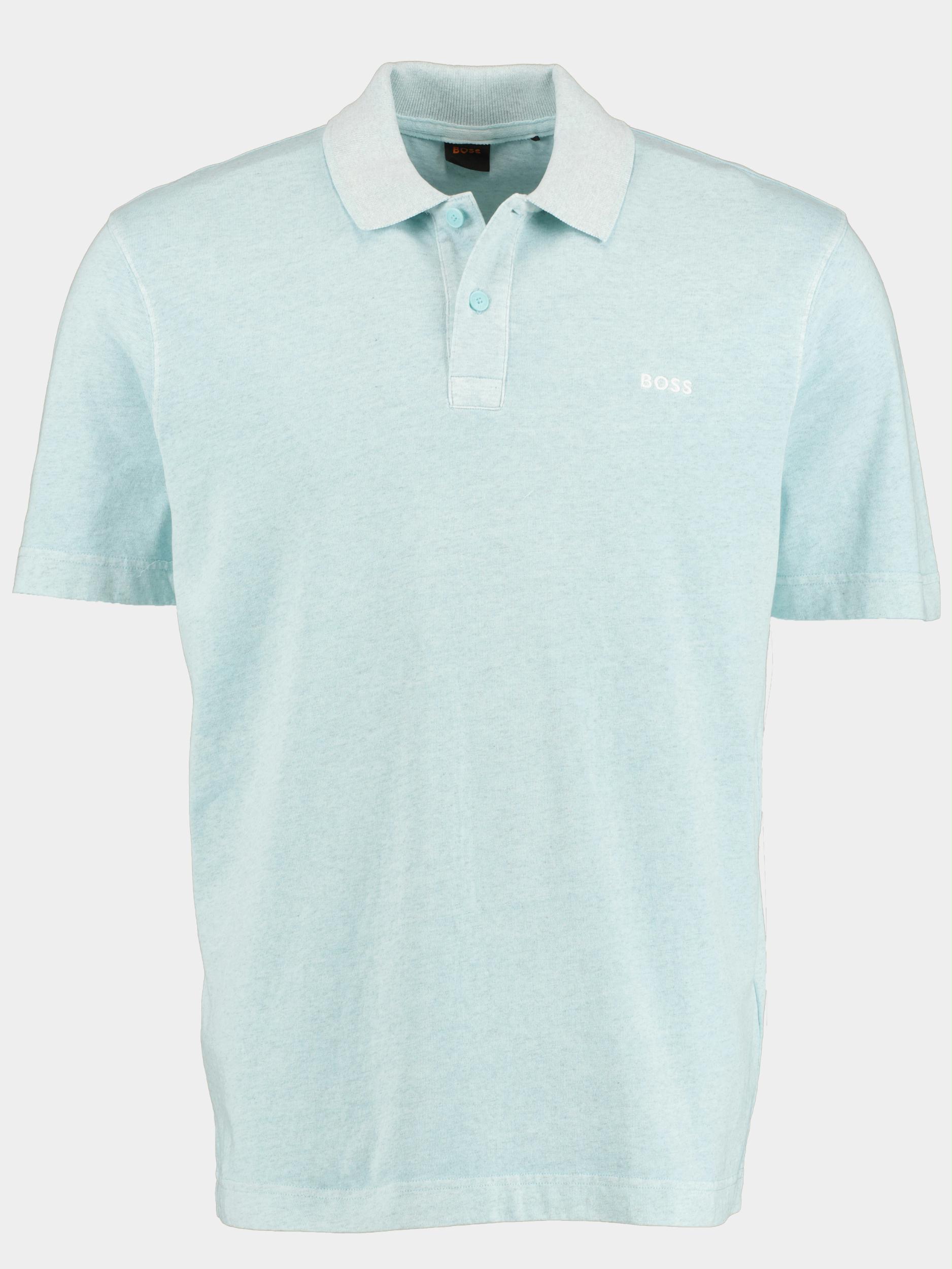 BOSS Orange Polo korte mouw Blauw Peneon 10247490 01 50486614/461