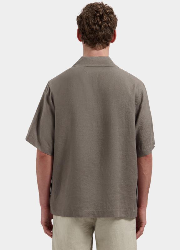 Dstrezzed Casual hemd korte mouw Grijs Hero Resort Shirt 311480-SS26/216