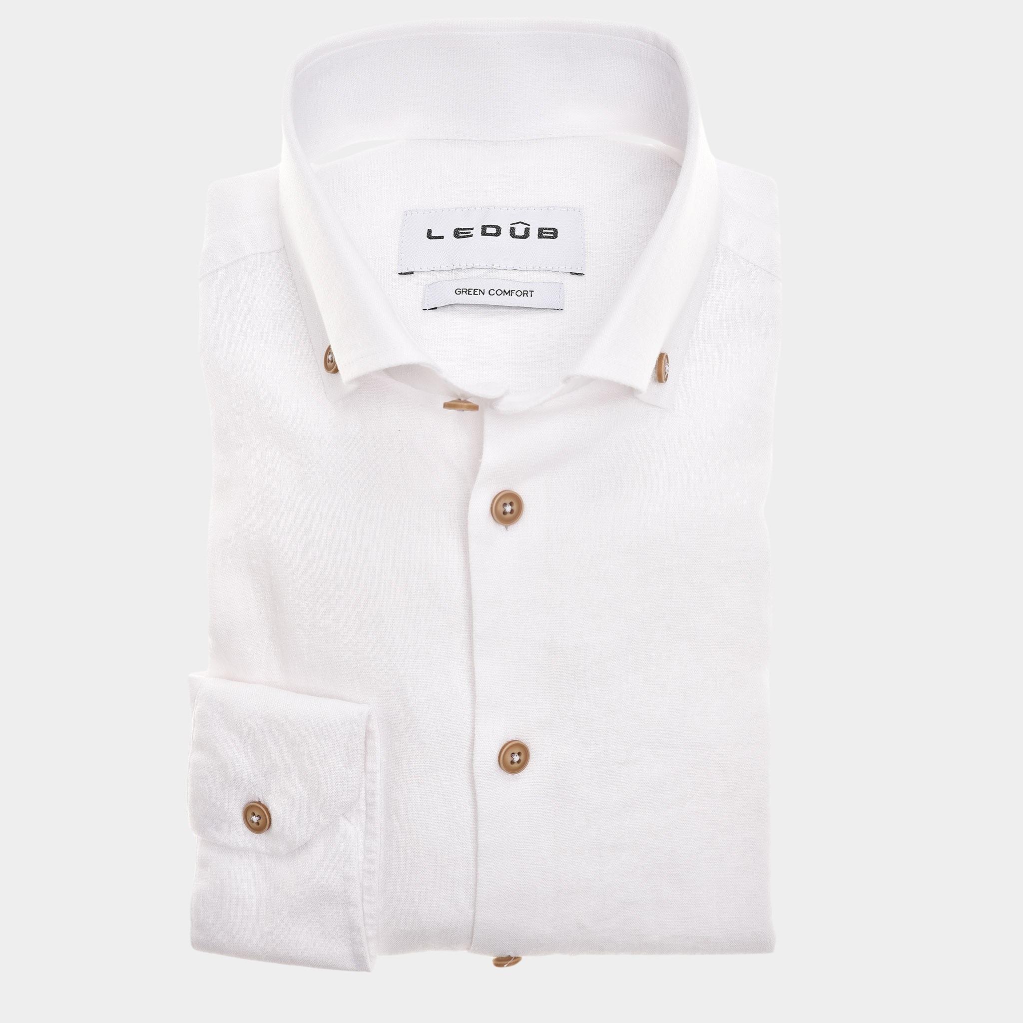 Ledub Business hemd lange mouw Wit  0142919/910-000-000