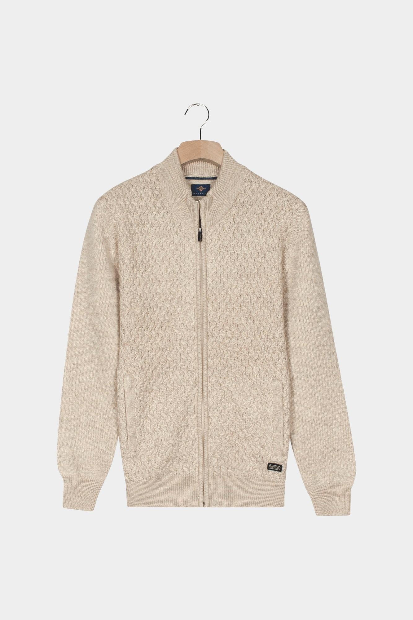 Baileys Vest Beige Cardigan Zip  5gg Single stit 522072/122