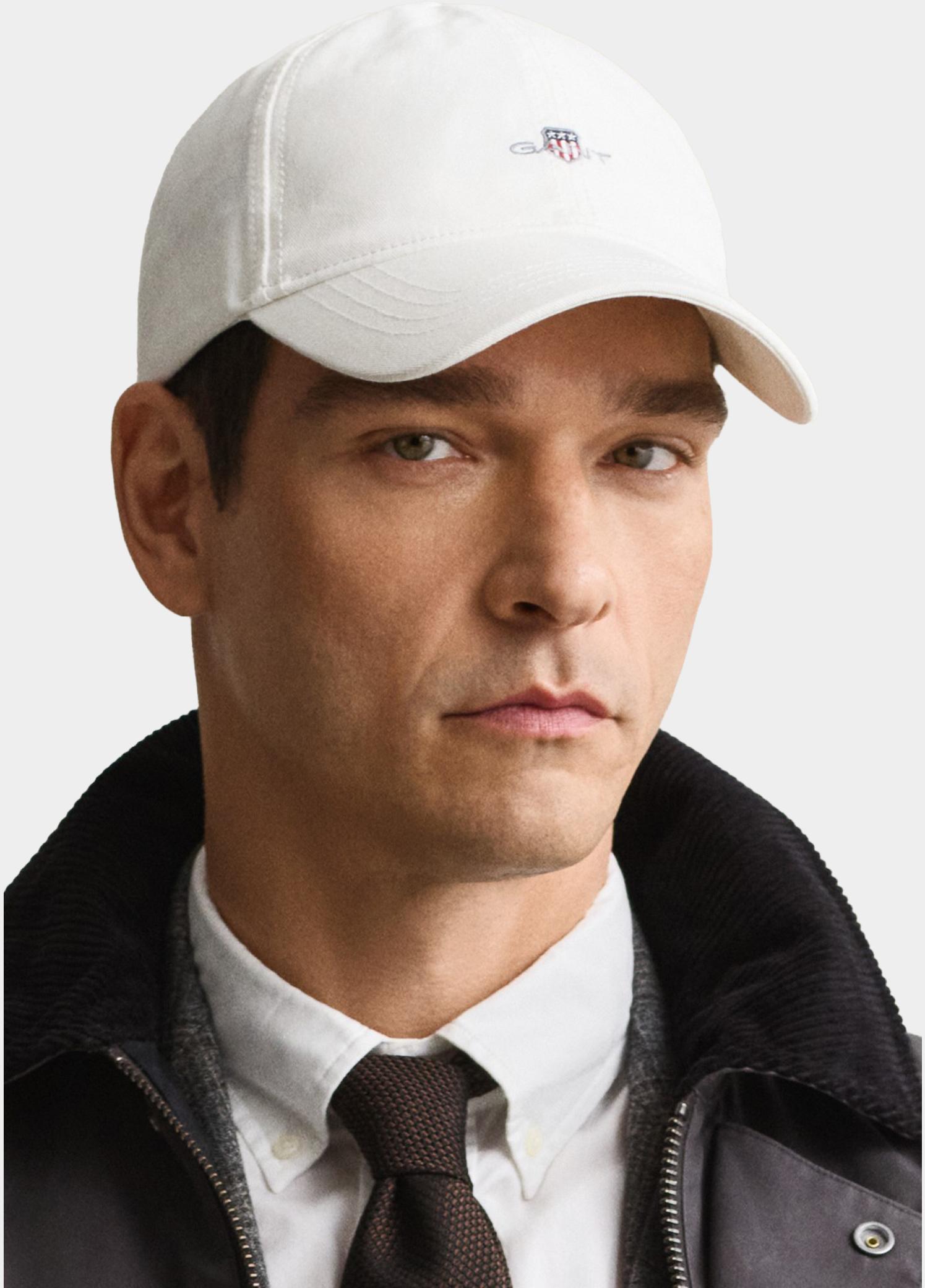 Gant Pet Wit Shield pet van katoenkeper 9901311/113