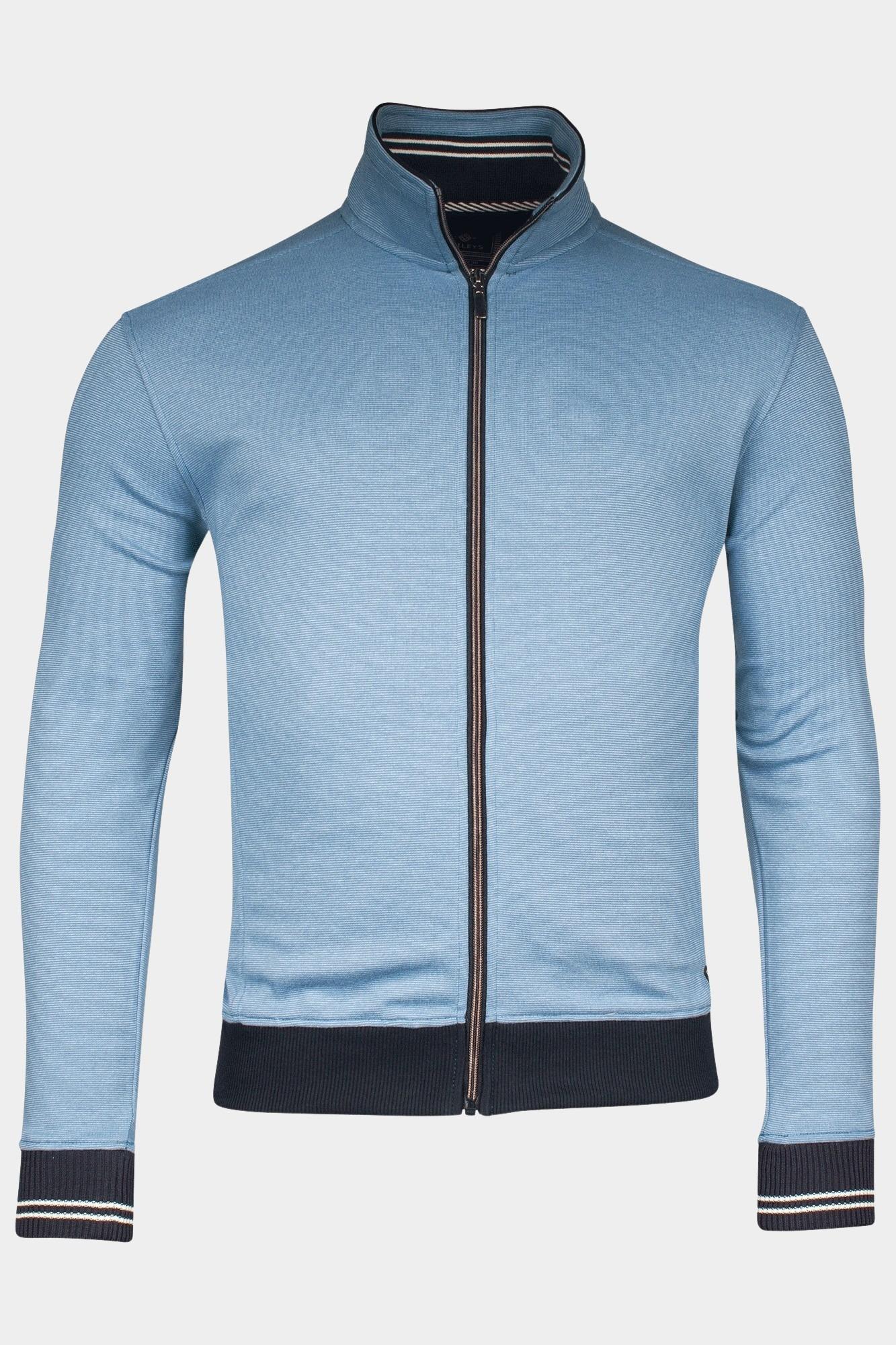 Baileys Vest Blauw Sweat Cardigan Zip  All over 512254/65