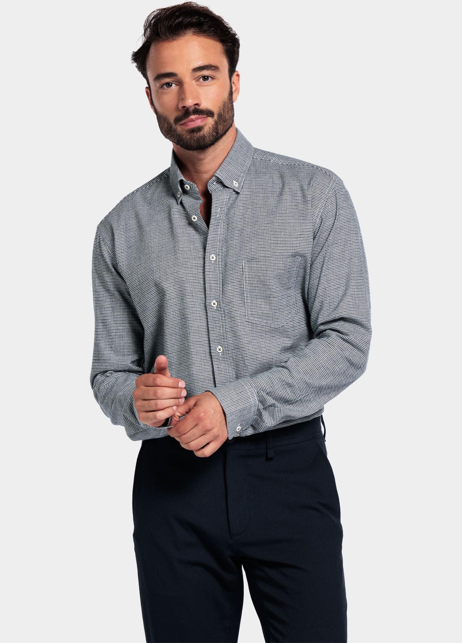 Giordano Overhemd heren Groen Ivy Long Sleeve Button Down M 527320/70