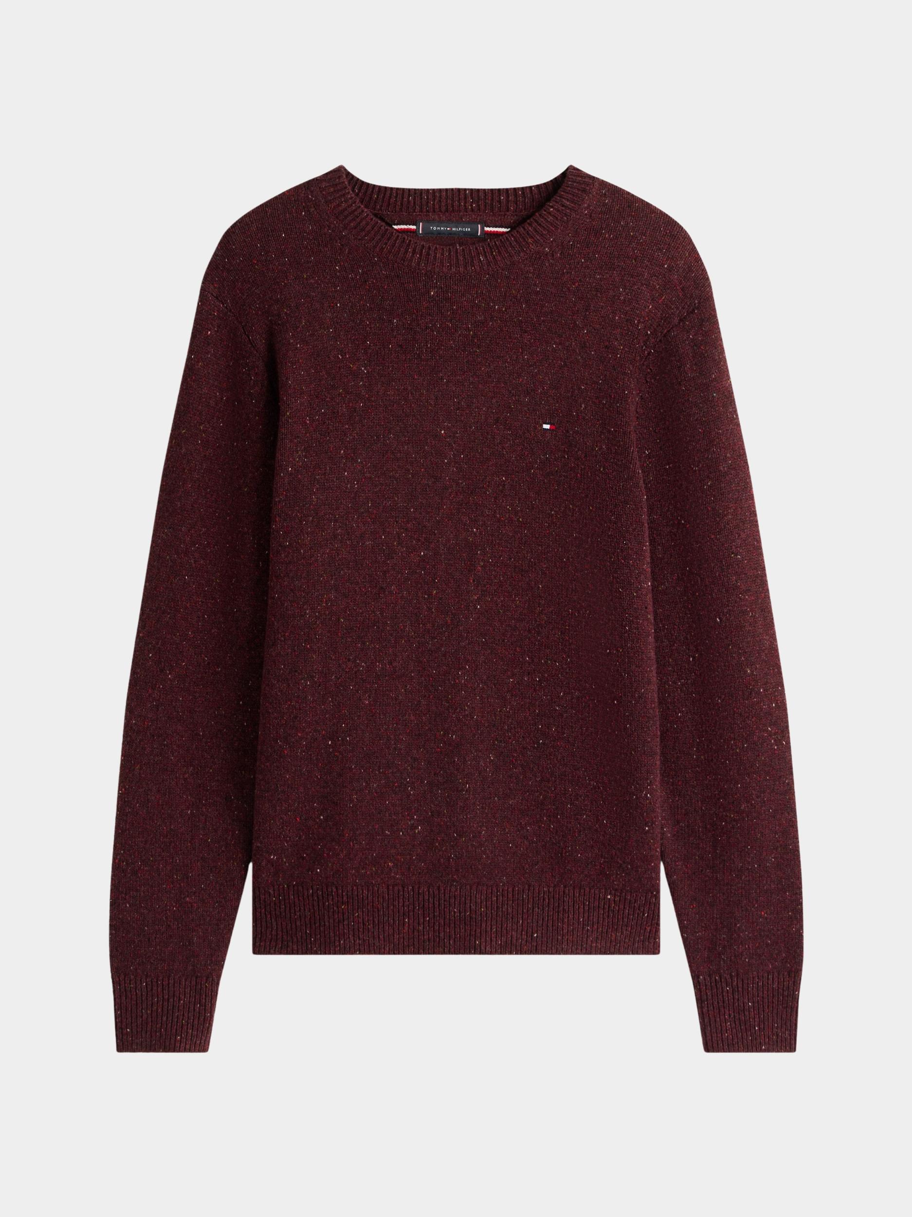 Tommy Hilfiger Pullover Rood LAMBSWOOL BLEND DONEGAL CREW MW0MW40435/XT2