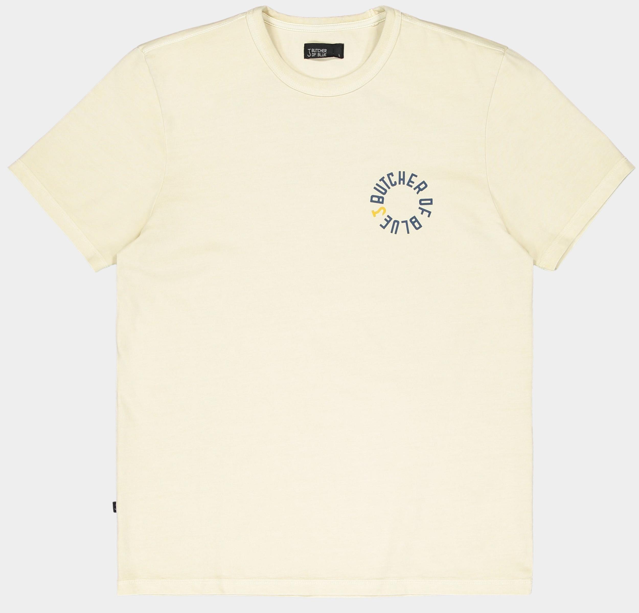 Butcher of Blue T-shirt korte mouw Beige Army Circle Tee M2512011/618