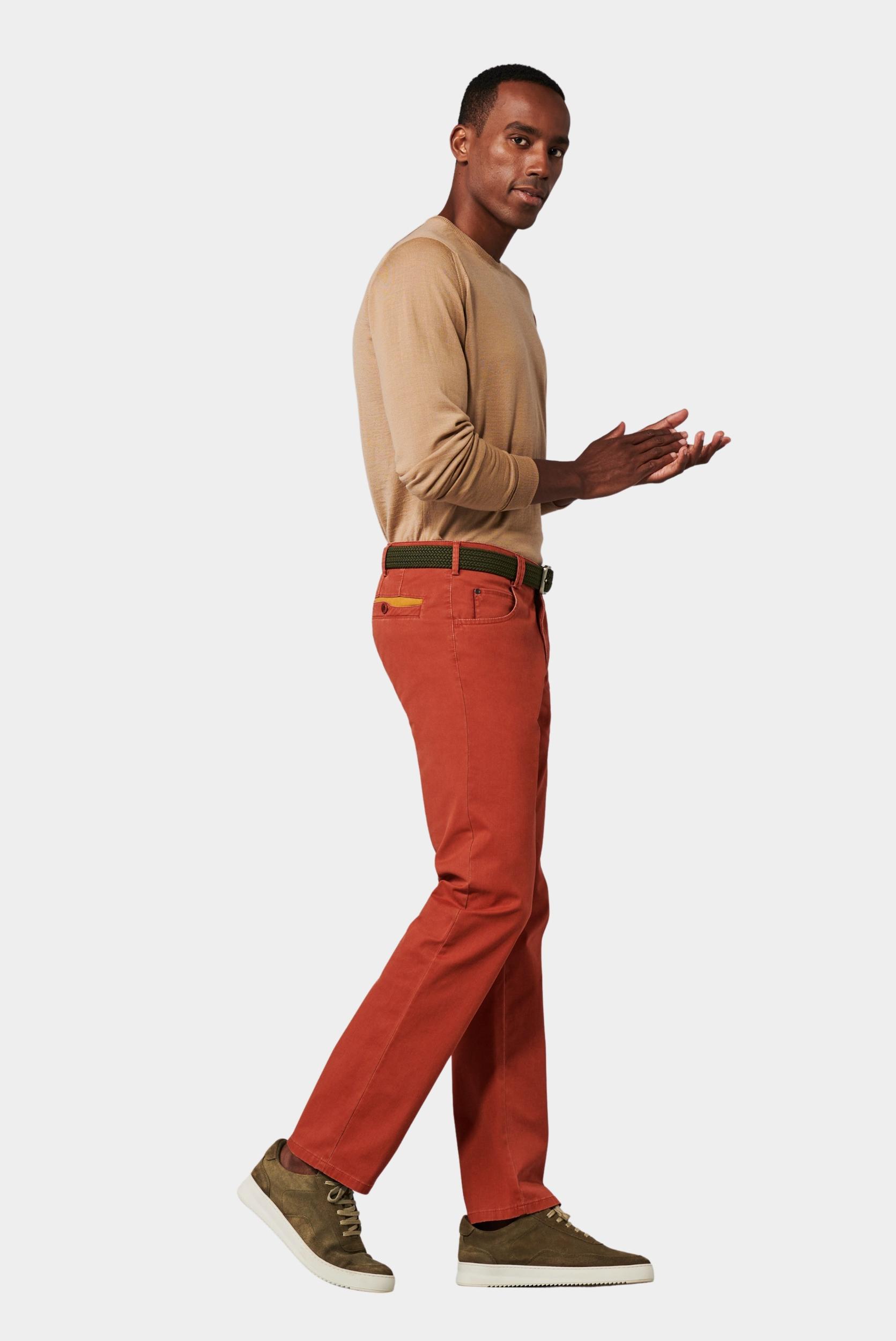 Meyer Katoenen Broek Rood DIEGO Art.1-5054 3061505400/46